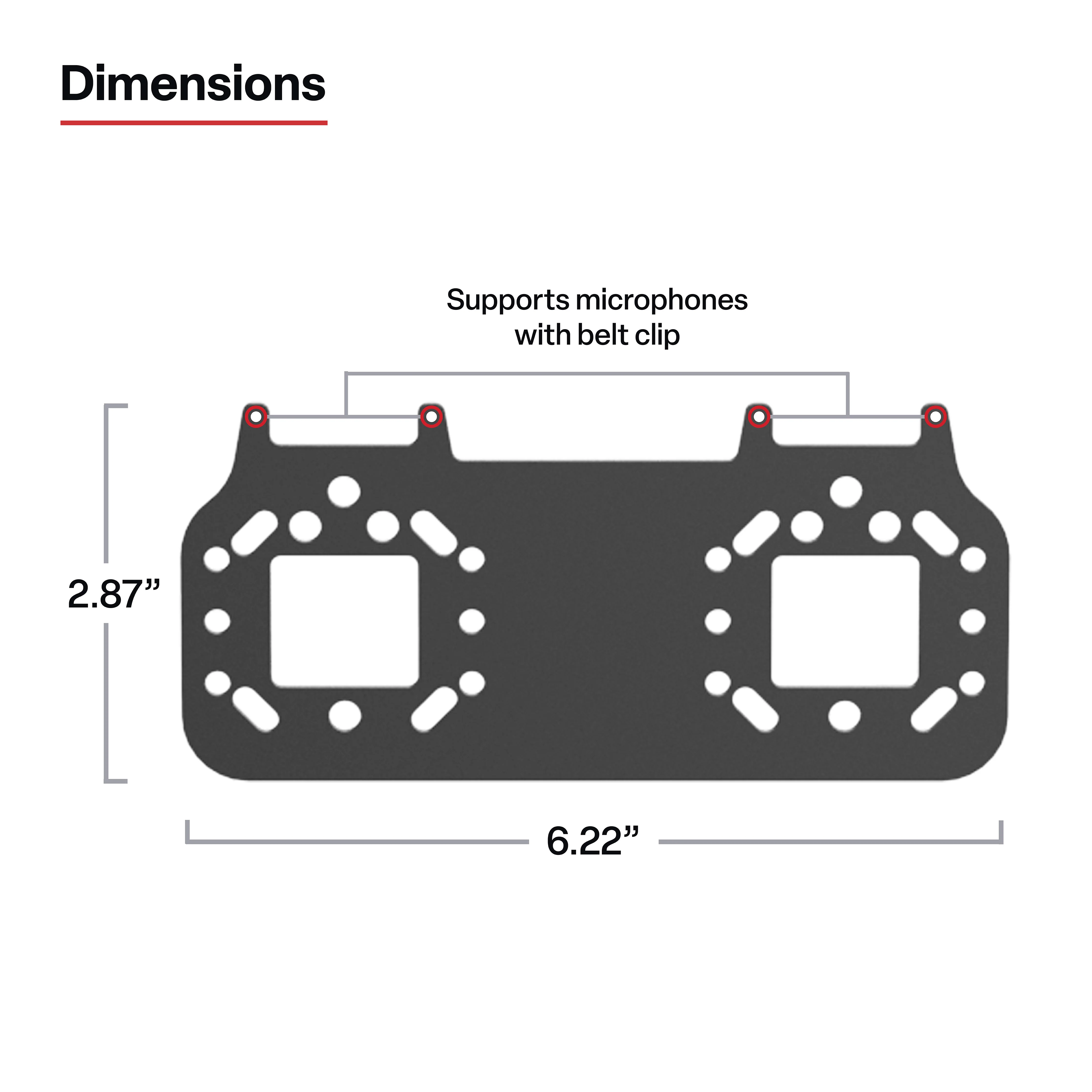 RAM® Short Bracket Adapter for PTT Remote Speaker Microphones - Image 4