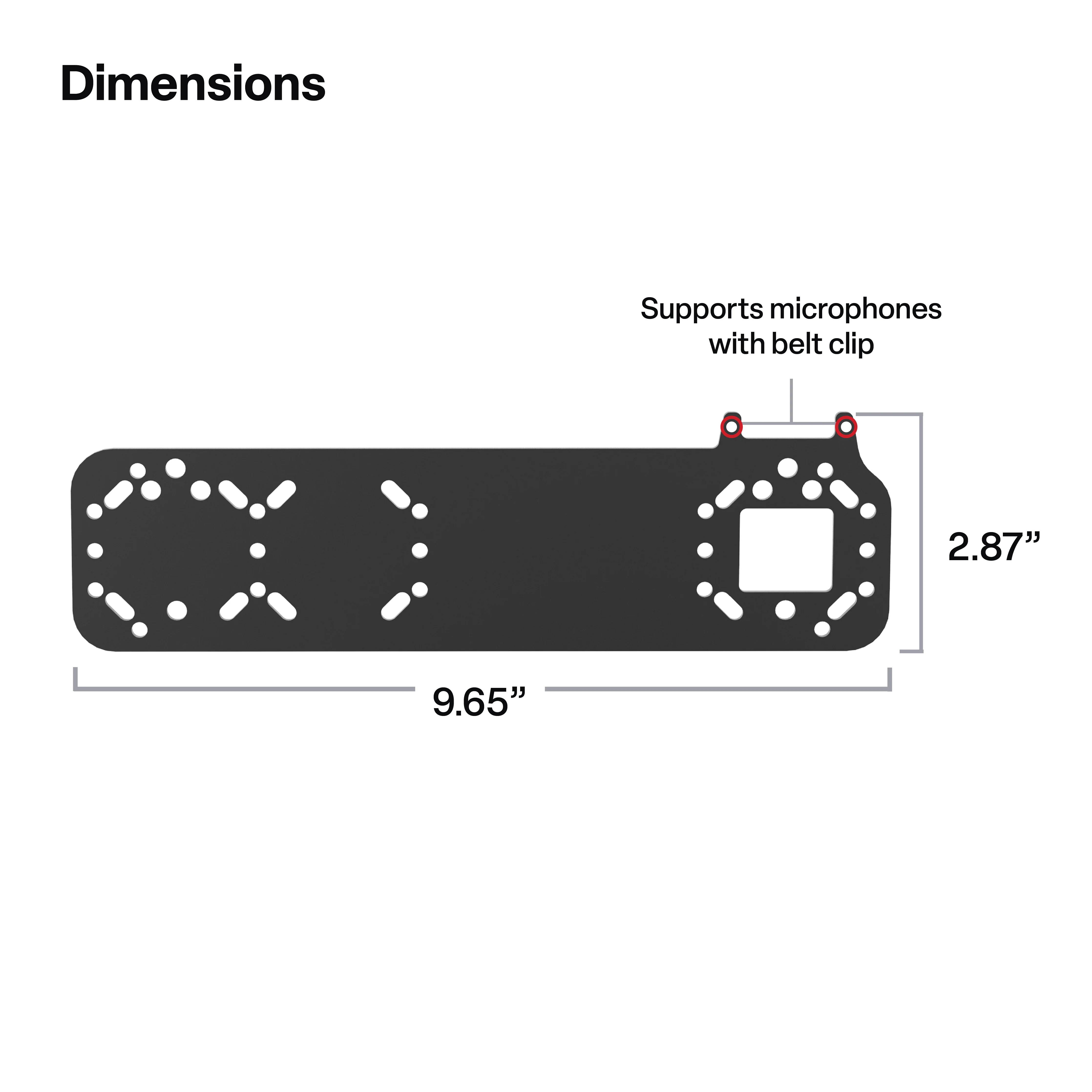 RAM® Standard Bracket Adapter for PTT Remote Speaker Microphones - Image 4