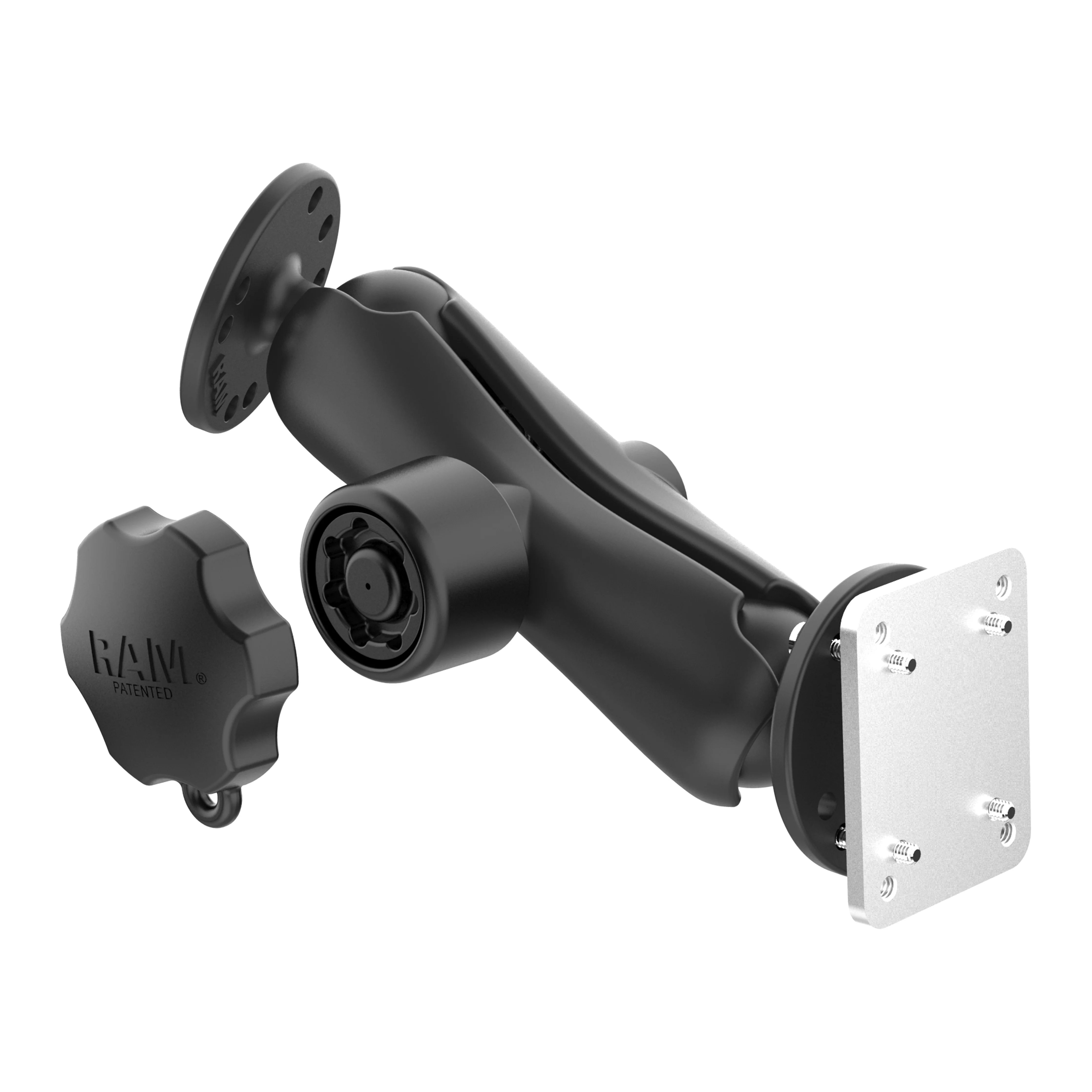 RAM® Locking Drill-Down Dashboard Mount with Backing Plate - C Size Med - Image 2