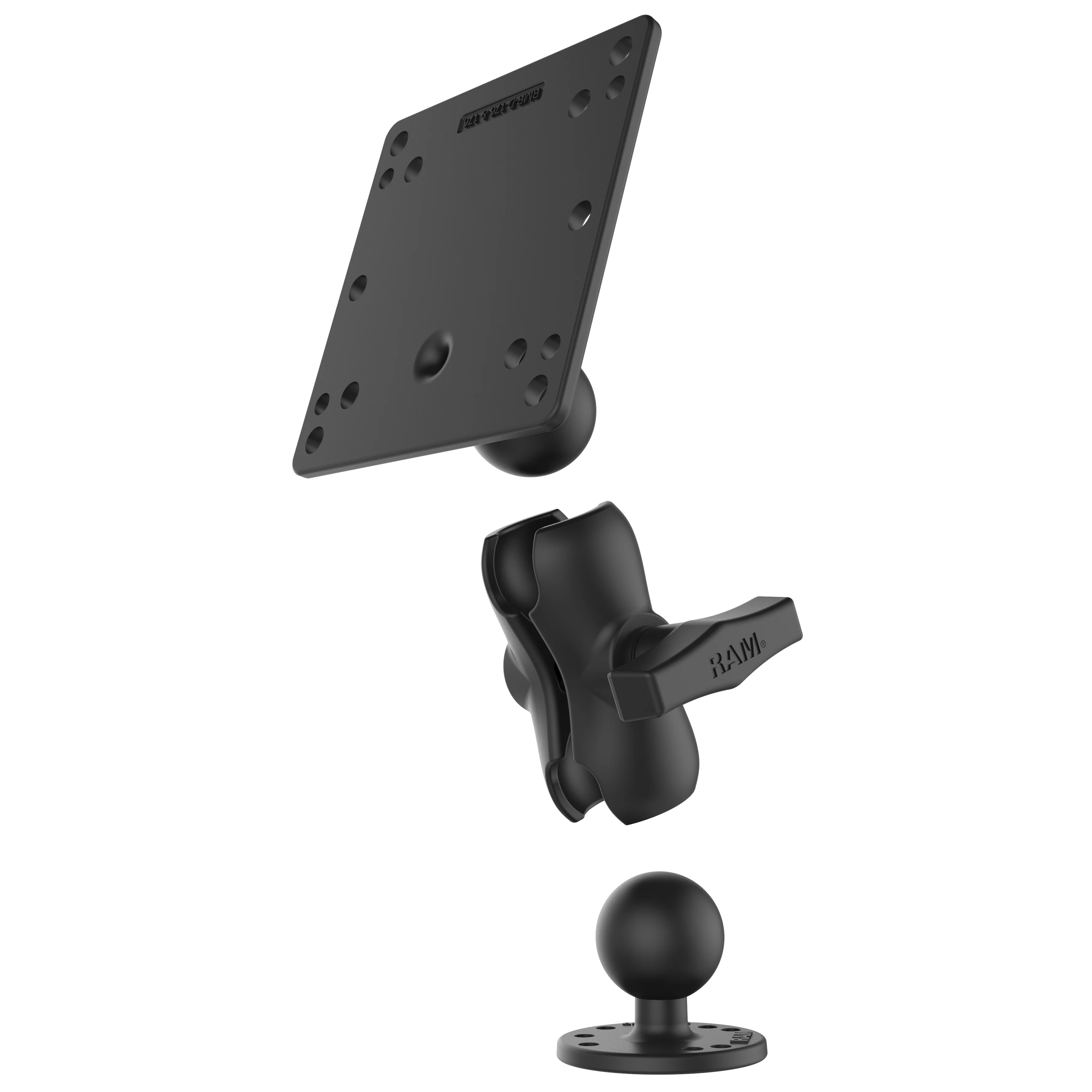 RAM® Double Ball Mount with 100x100mm VESA Plate - C Size Short - Image 3