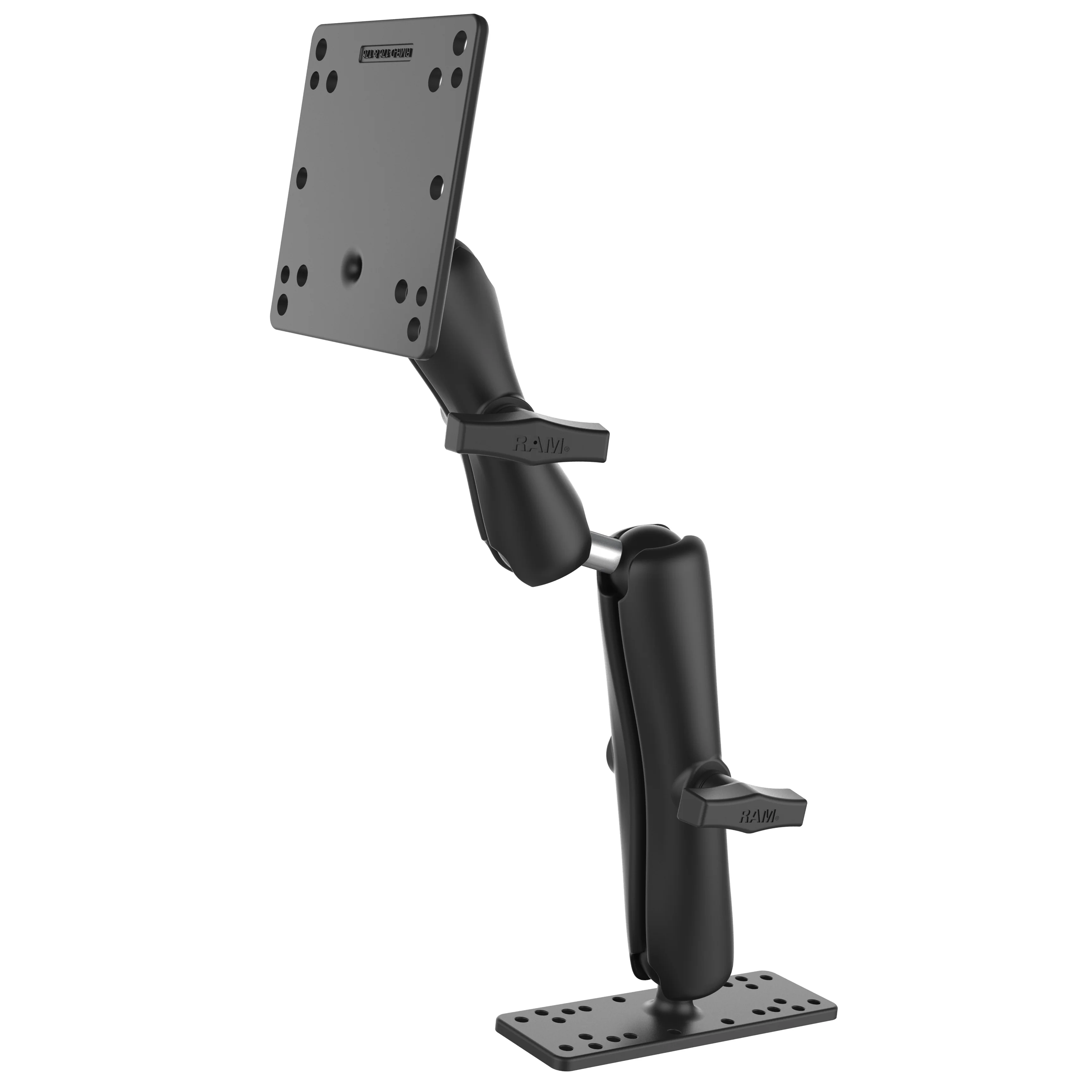 RAM® Dual Double Ball Mount with 100x100mm VESA Plate