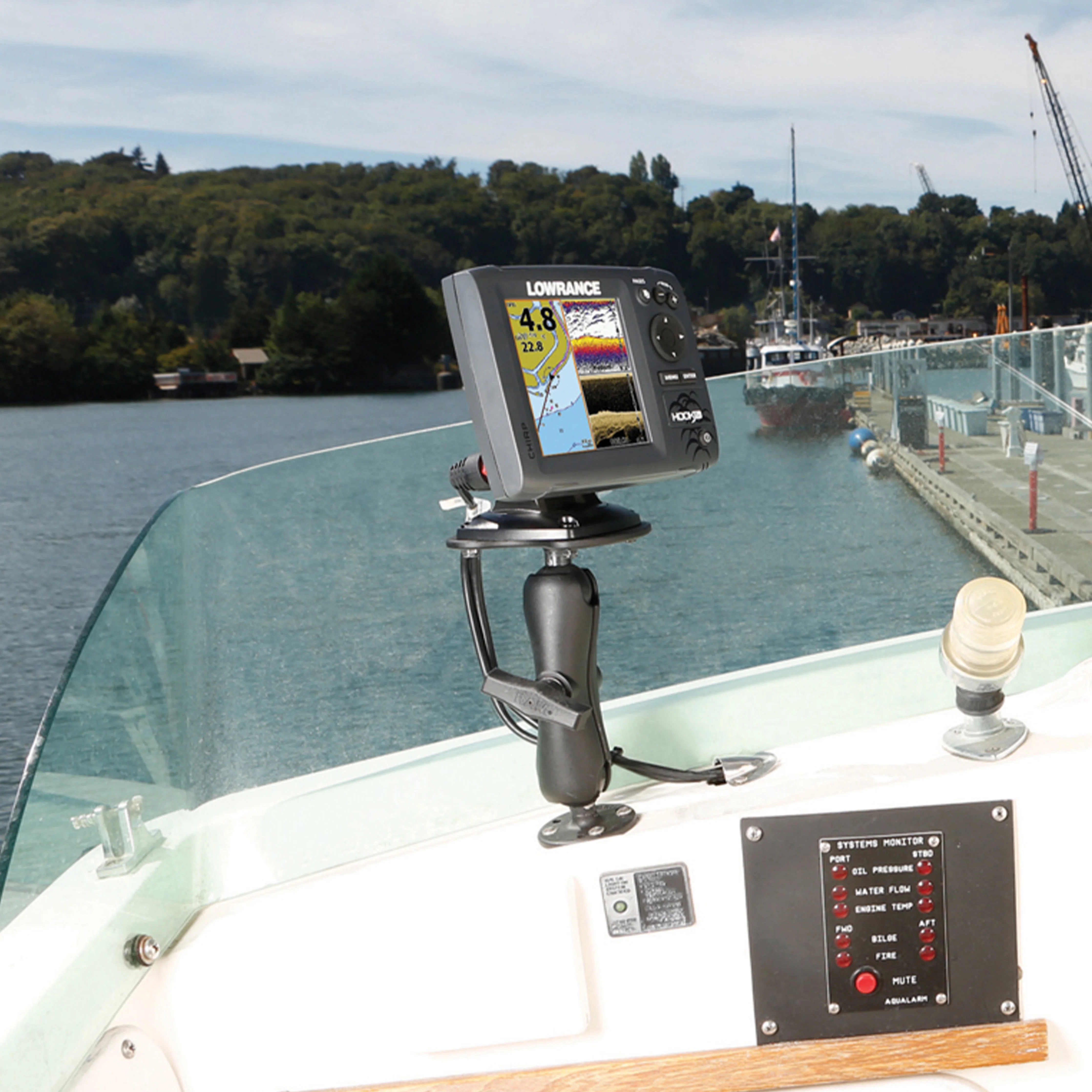 RAM® Fish Finder Mount for Humminbird Devices - C Size Medium - Image 3