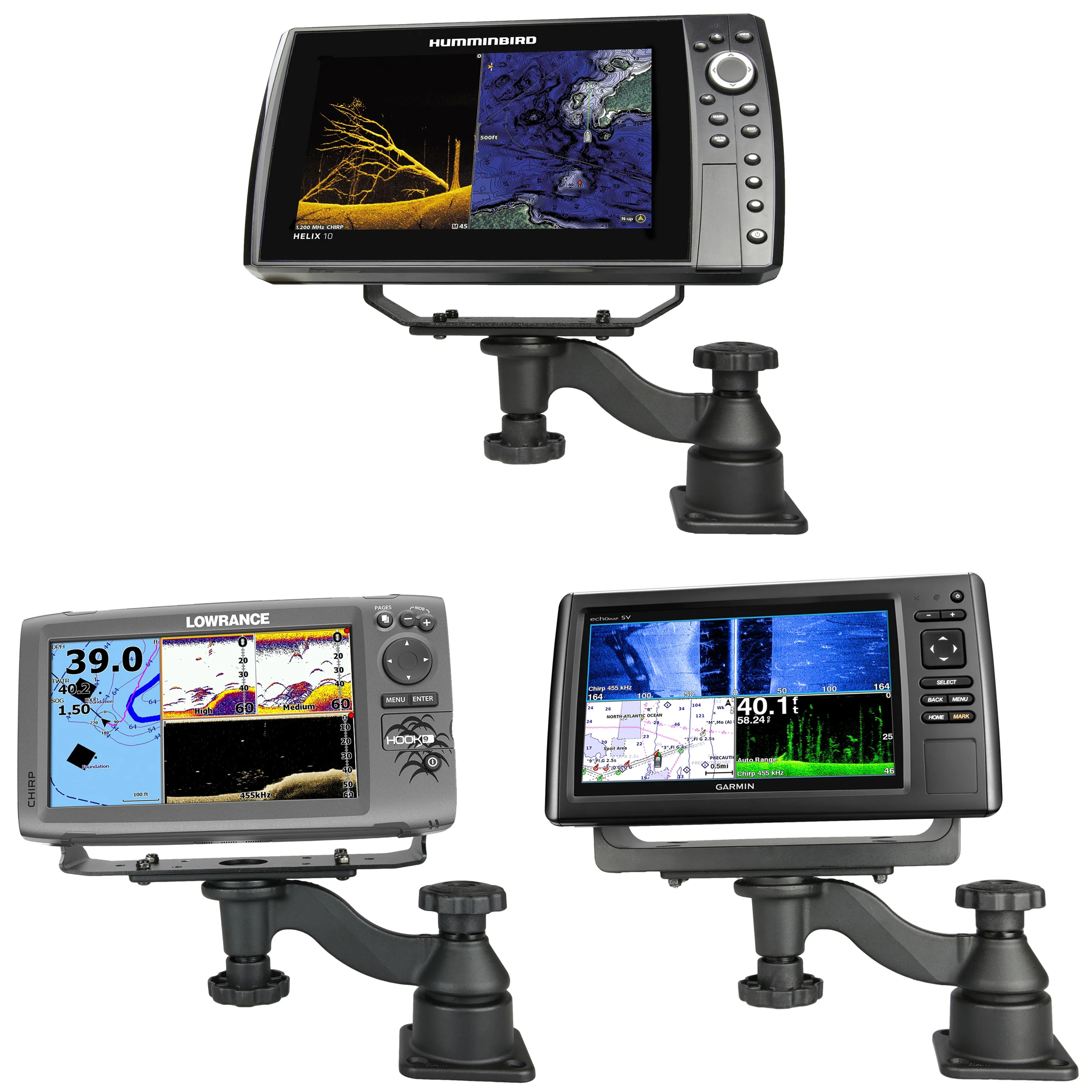 RAM® Horizontal 6" Swing Arm Mount for Fish Finders & Plotters - Image 3