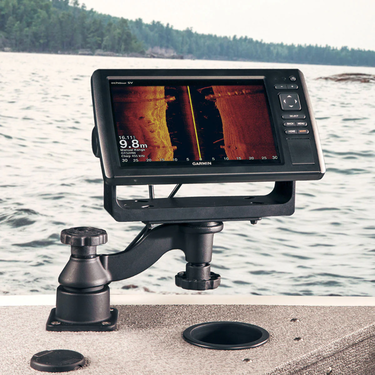 RAM® Horizontal 6" Swing Arm Mount for Fish Finders & Plotters - Image 6