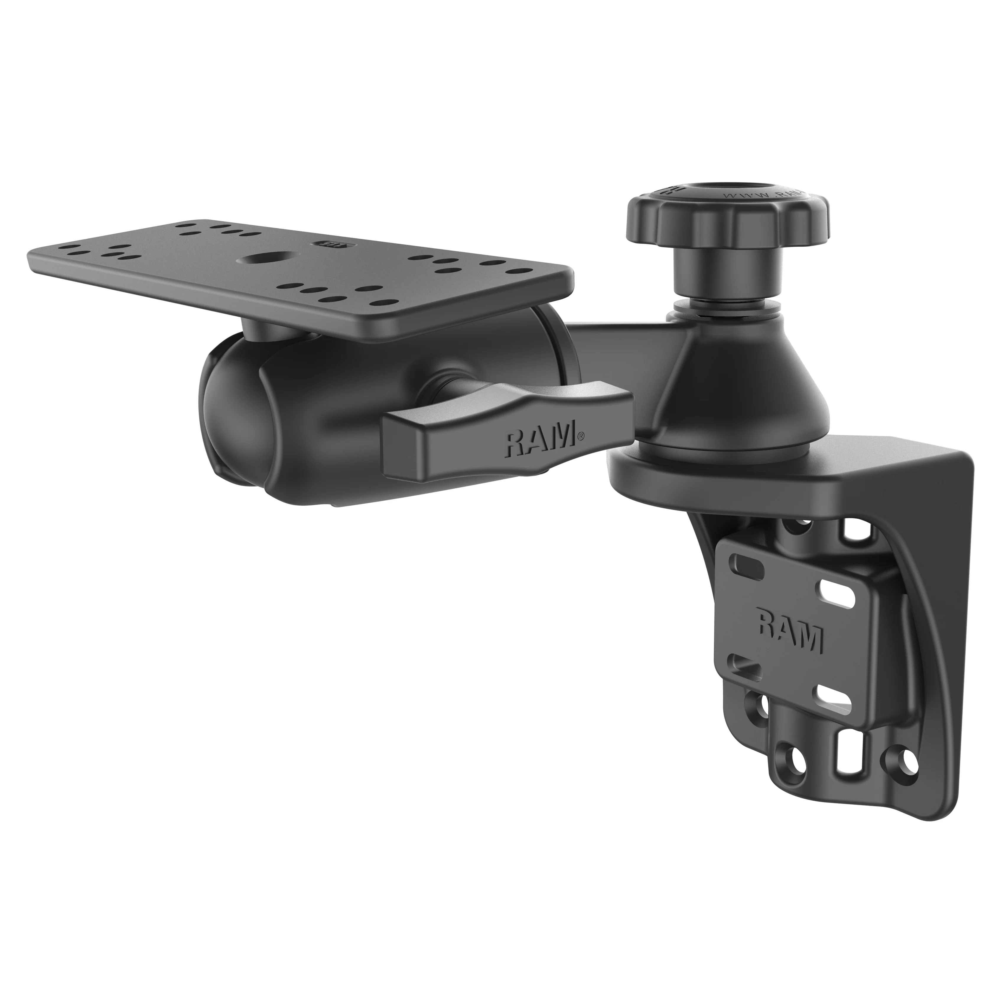 RAM® Vertical 6" Swing Arm Mount with Round Ball Adapter - Image 2