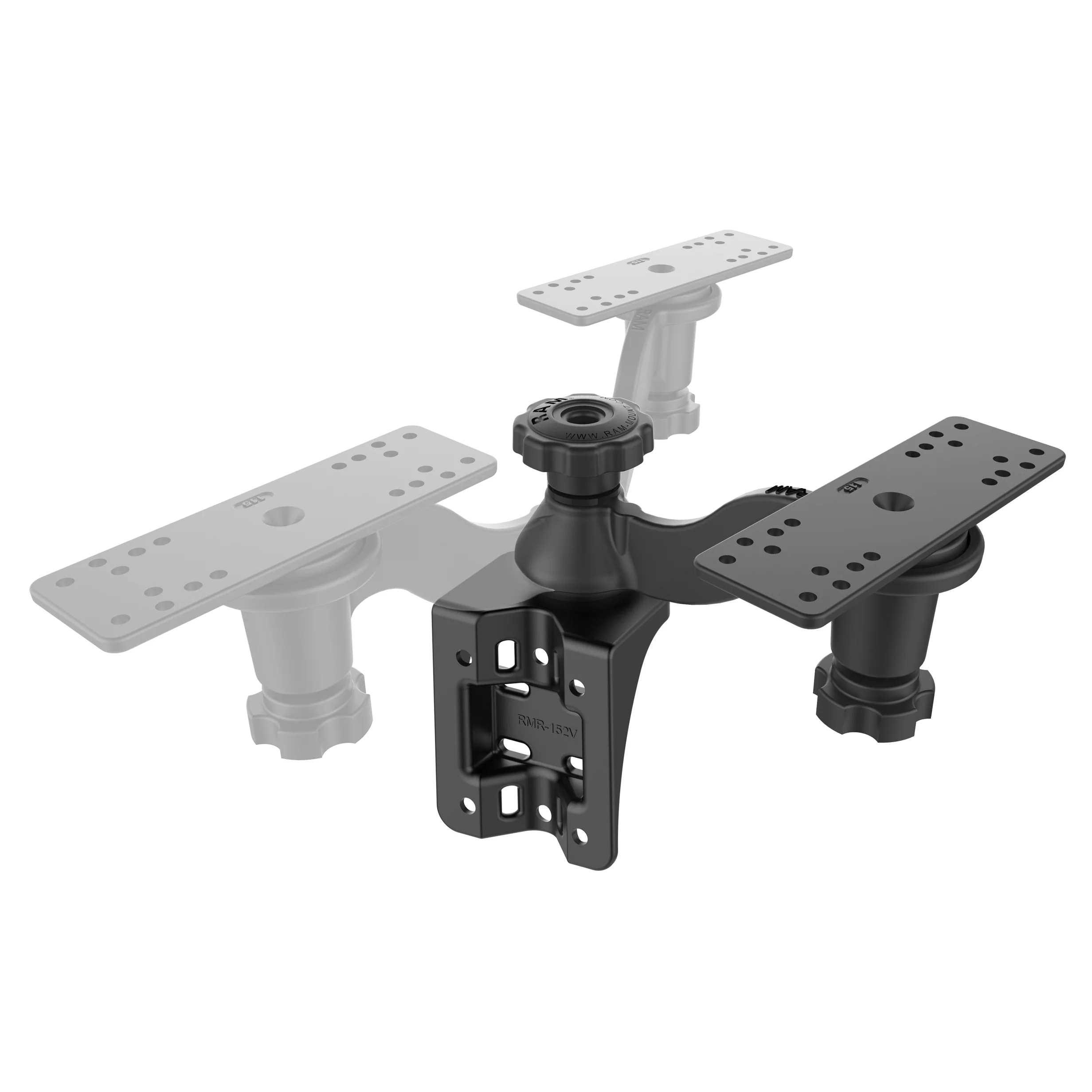 RAM® Vertical 6" Swing Arm Mount for Fish Finders & Plotters - Image 3