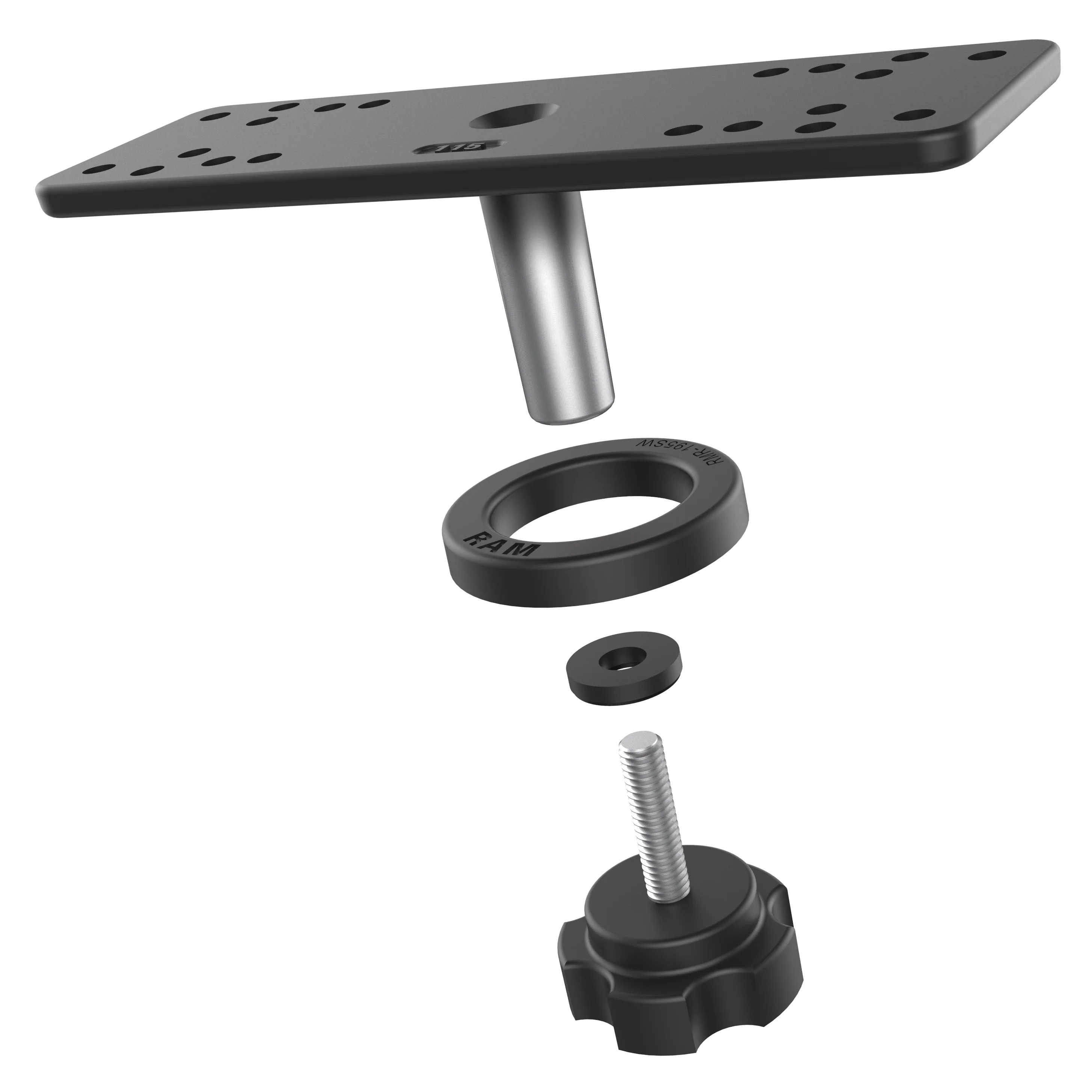 RAM® Rectangular Plate Adapter for Swing Arm Mounts - Image 2