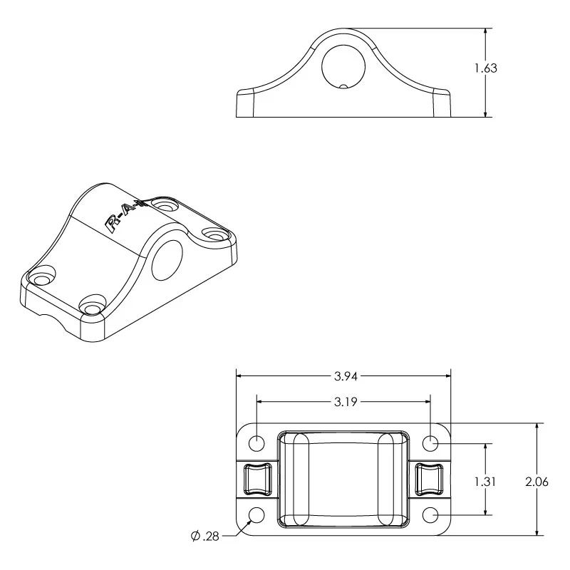 RAM ROD® Bulkhead Spline Post Base - Image 6
