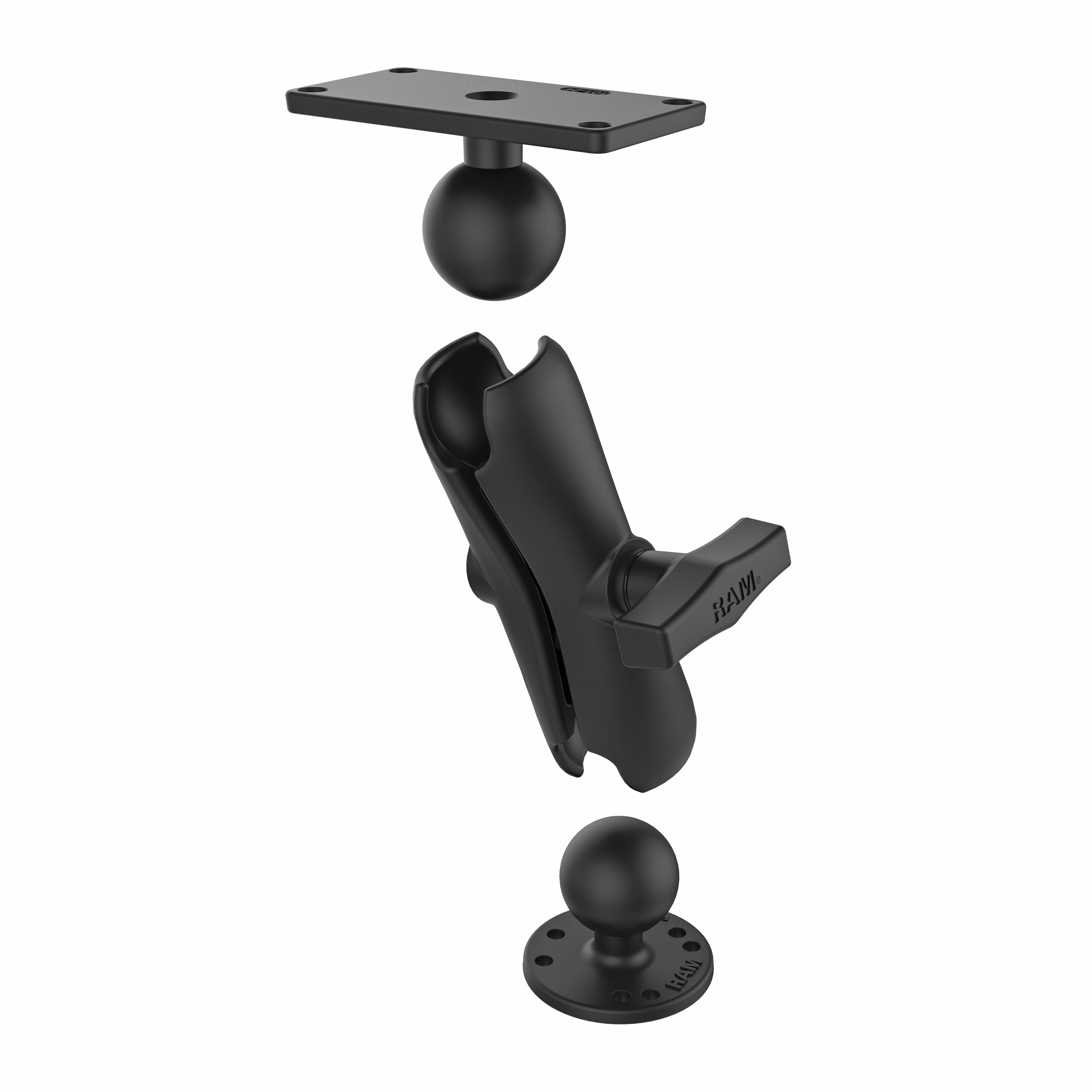 RAM® Drill-Down Double Ball Mount for Humminbird Helix 7 - Medium - Image 3