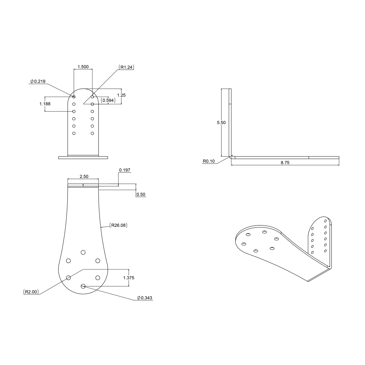 RAM® Keyboard Adapter Plate for Symbol 5090 - Image 2