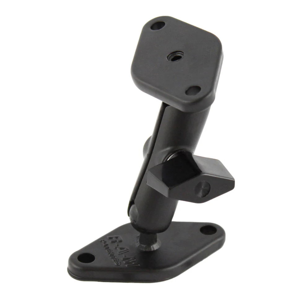 RAM® Double Ball Diamond Plate Mount - A Size Medium