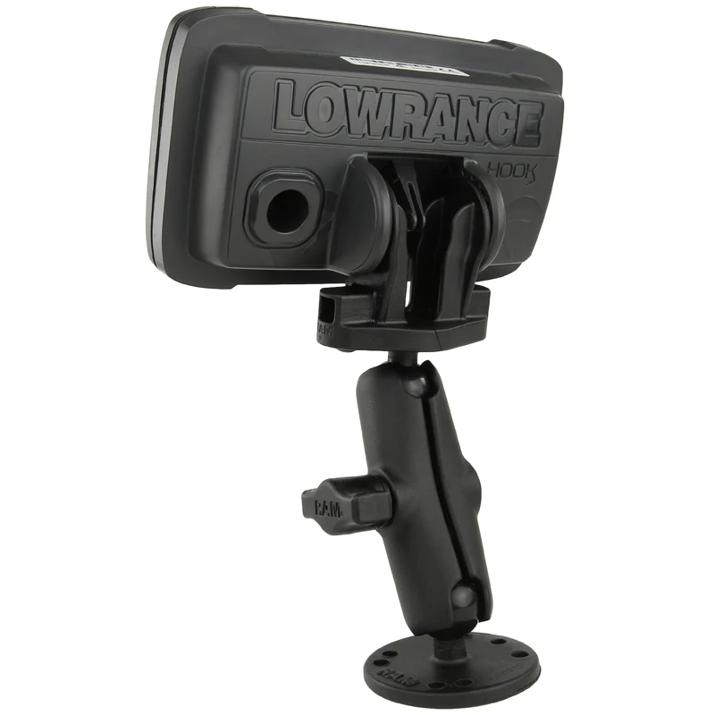 RAM® Double Ball Mount for Lowrance Eagle 4 & 5, Hook² & Reveal Series - Image 2