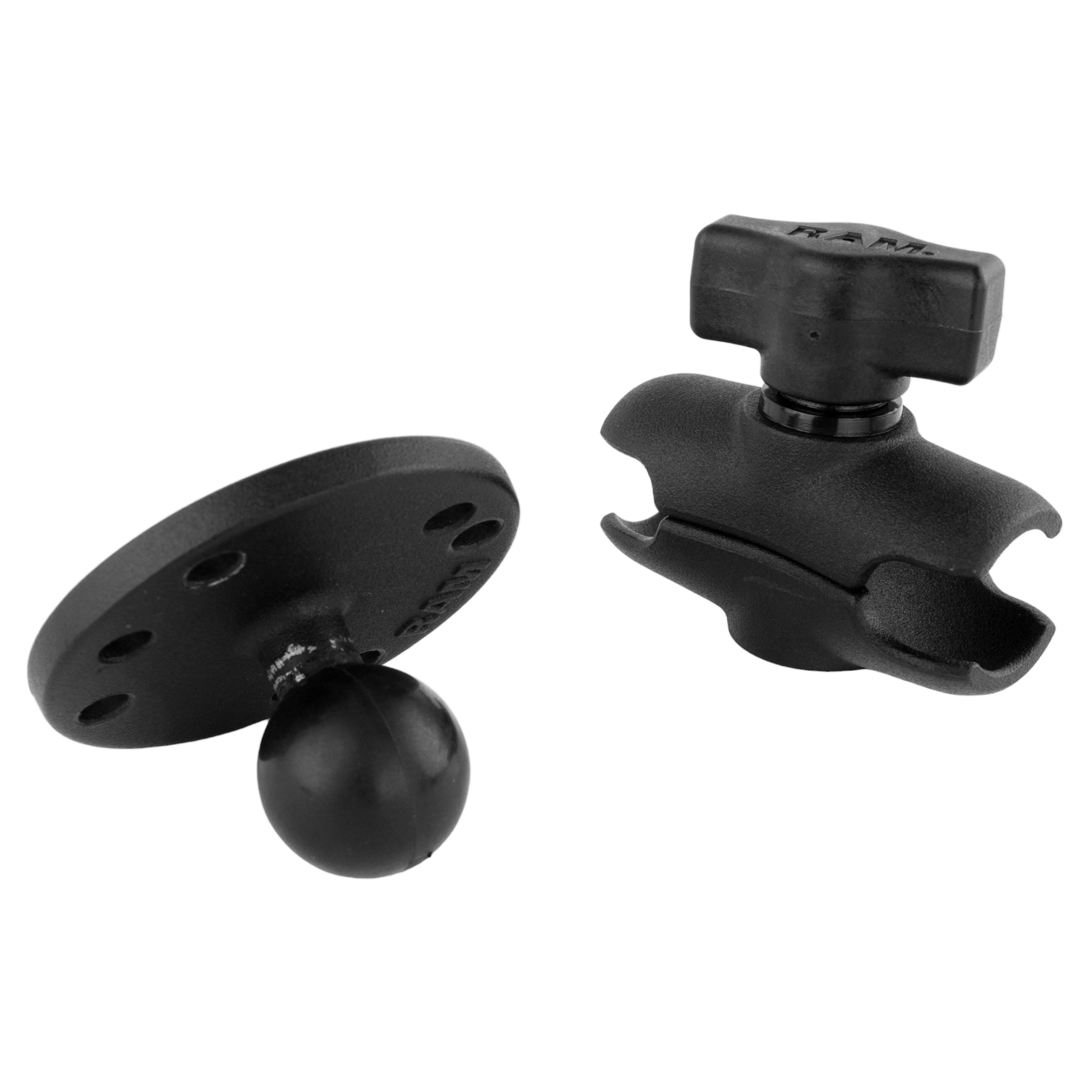RAM® Double Socket Arm with Round Plate - B Size Short - Image 3