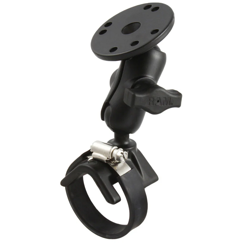 RAM® Double Ball Hose Clamp Kit 2" - 3" with AMPS Plate - Short