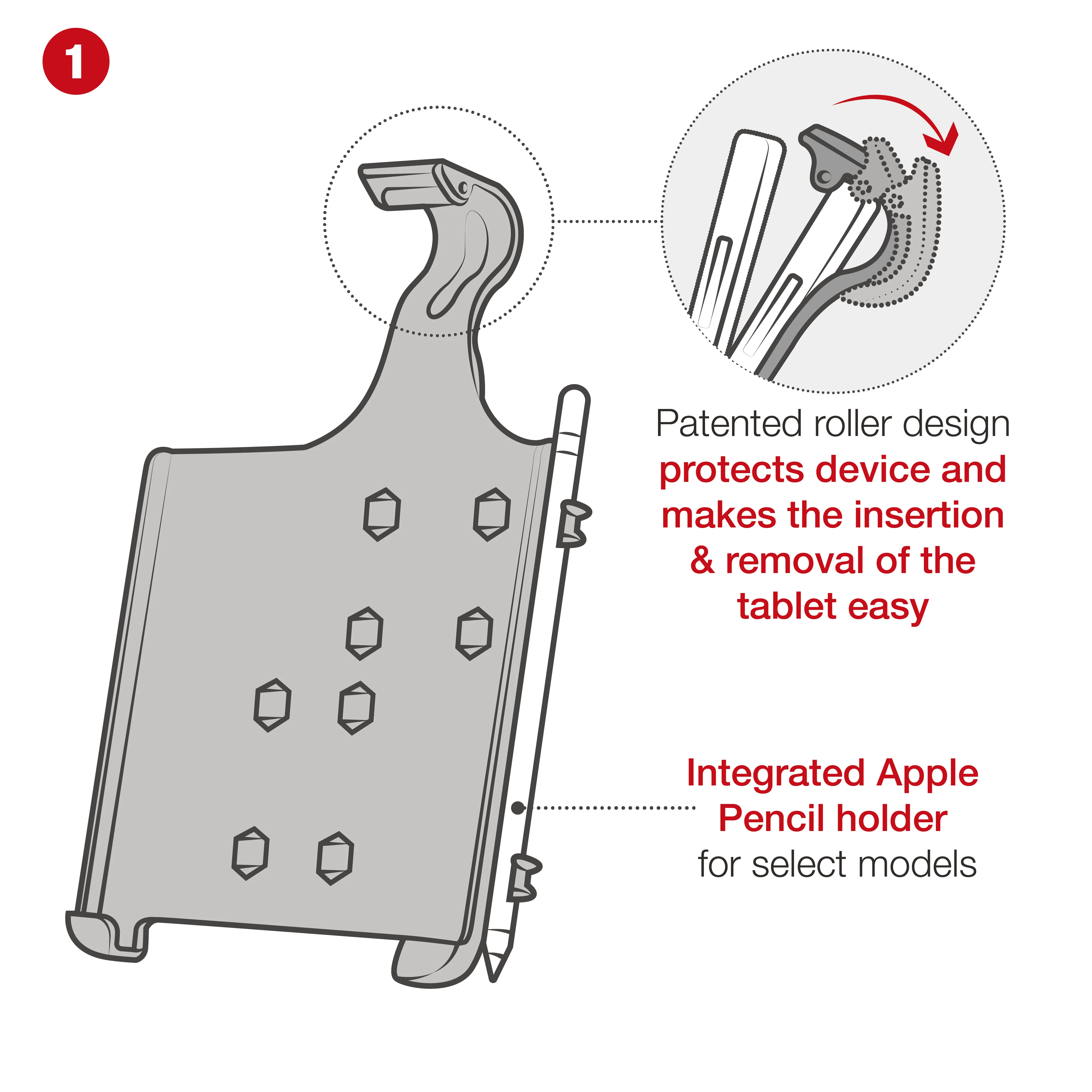RAM® Yoke Clamp Mount for Apple iPad mini (A17 Pro) & mini 6 - Image 7