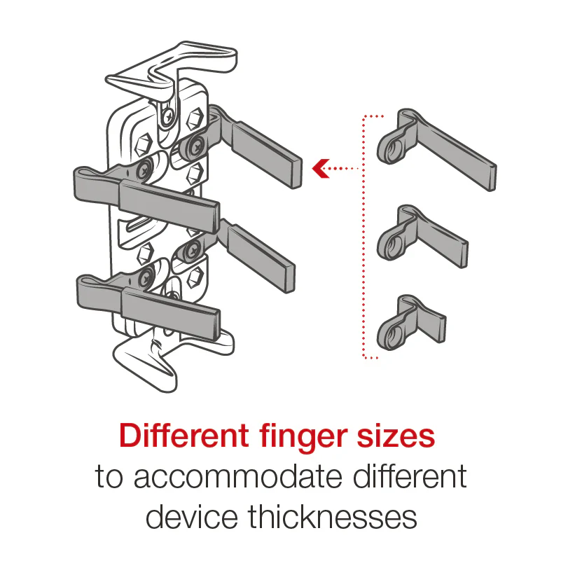 RAM® Finger-Grip™ Universal Holder with Yoke Clamp Base - Image 4