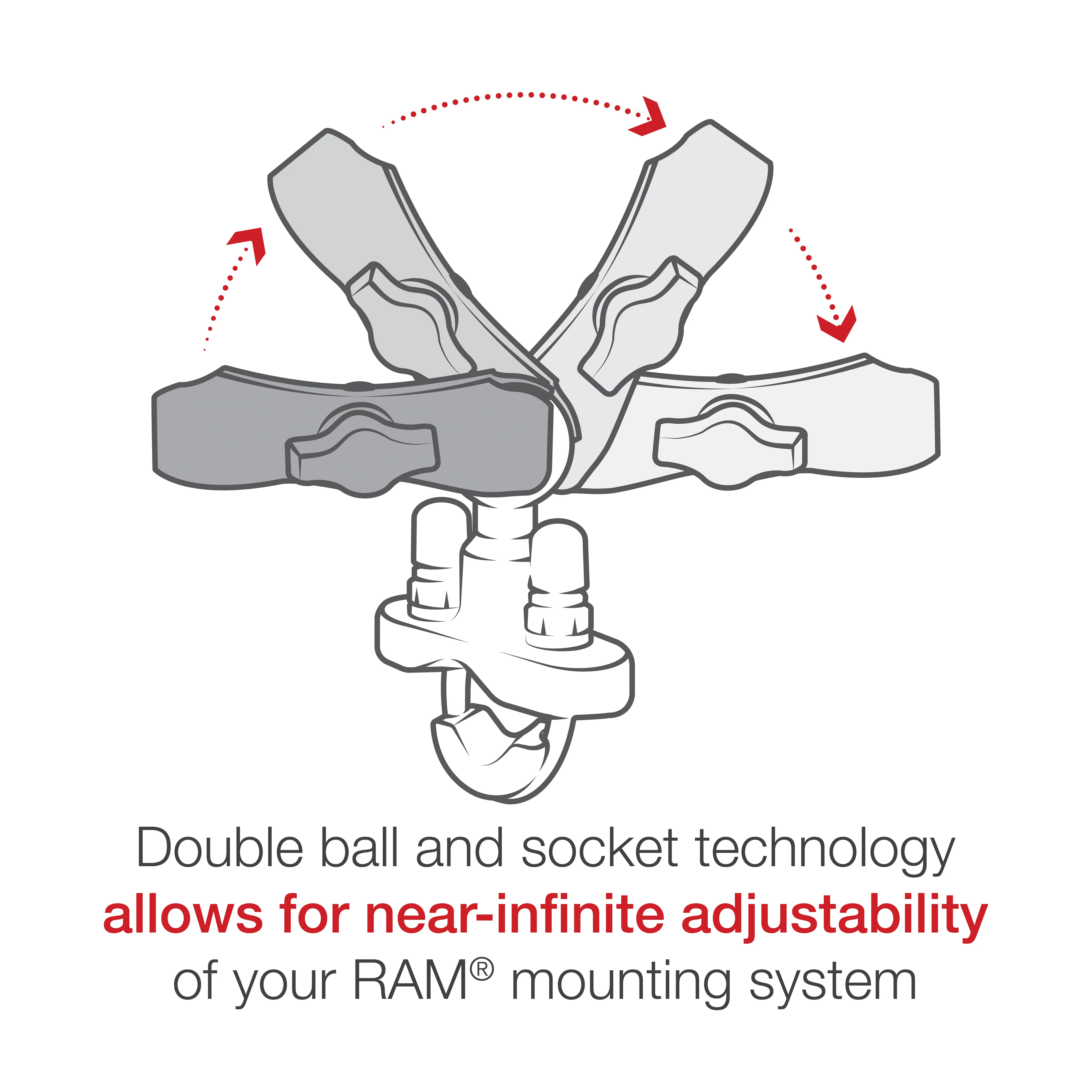 RAM® Level Cup 16oz Drink Holder with U-Bolt Base - .5" - 1.25" Rails - Image 3