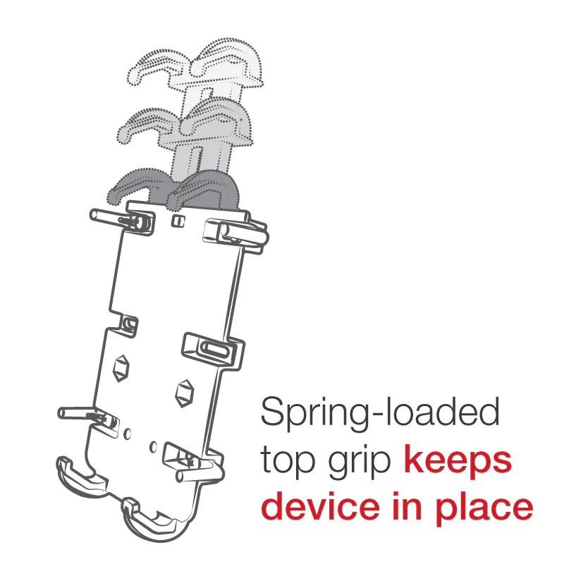 RAM® Quick-Grip™ XL Spring-Loaded Phone Mount with Drill-Down Base - Image 5