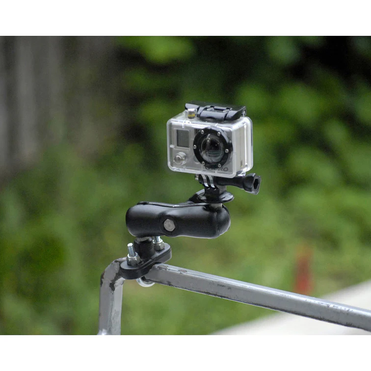 RAM® U-Bolt Double Ball Mount with 1/4"-20 Threaded Stud - B Size Medium - Image 2