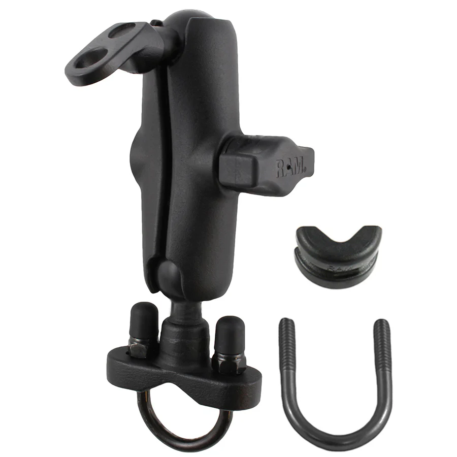RAM® Handlebar U-Bolt Double Ball Mount with 9mm Hole - Medium
