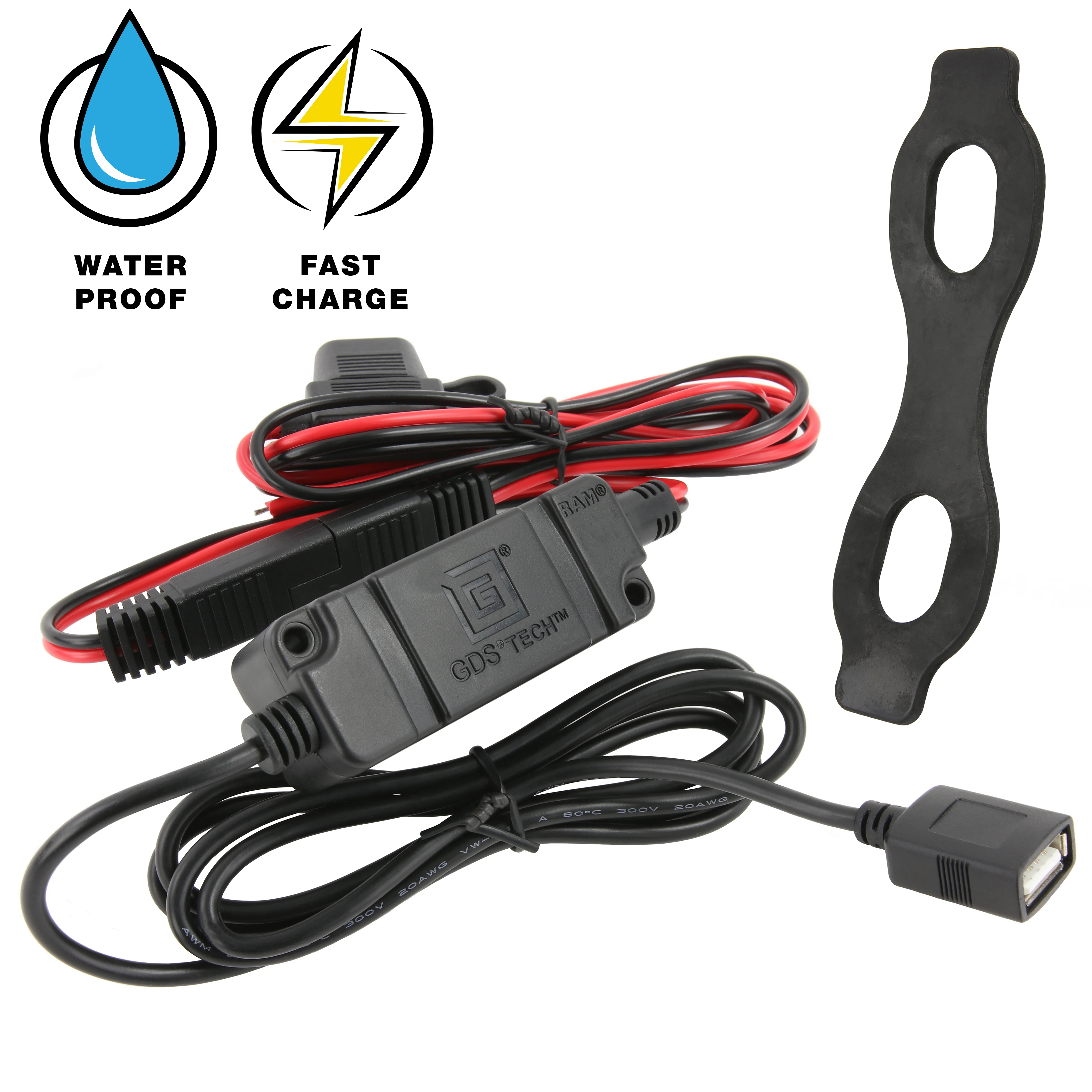 RAM® Quick-Grip™ 15W Waterproof Wireless Charging Handlebar Mount - Image 7