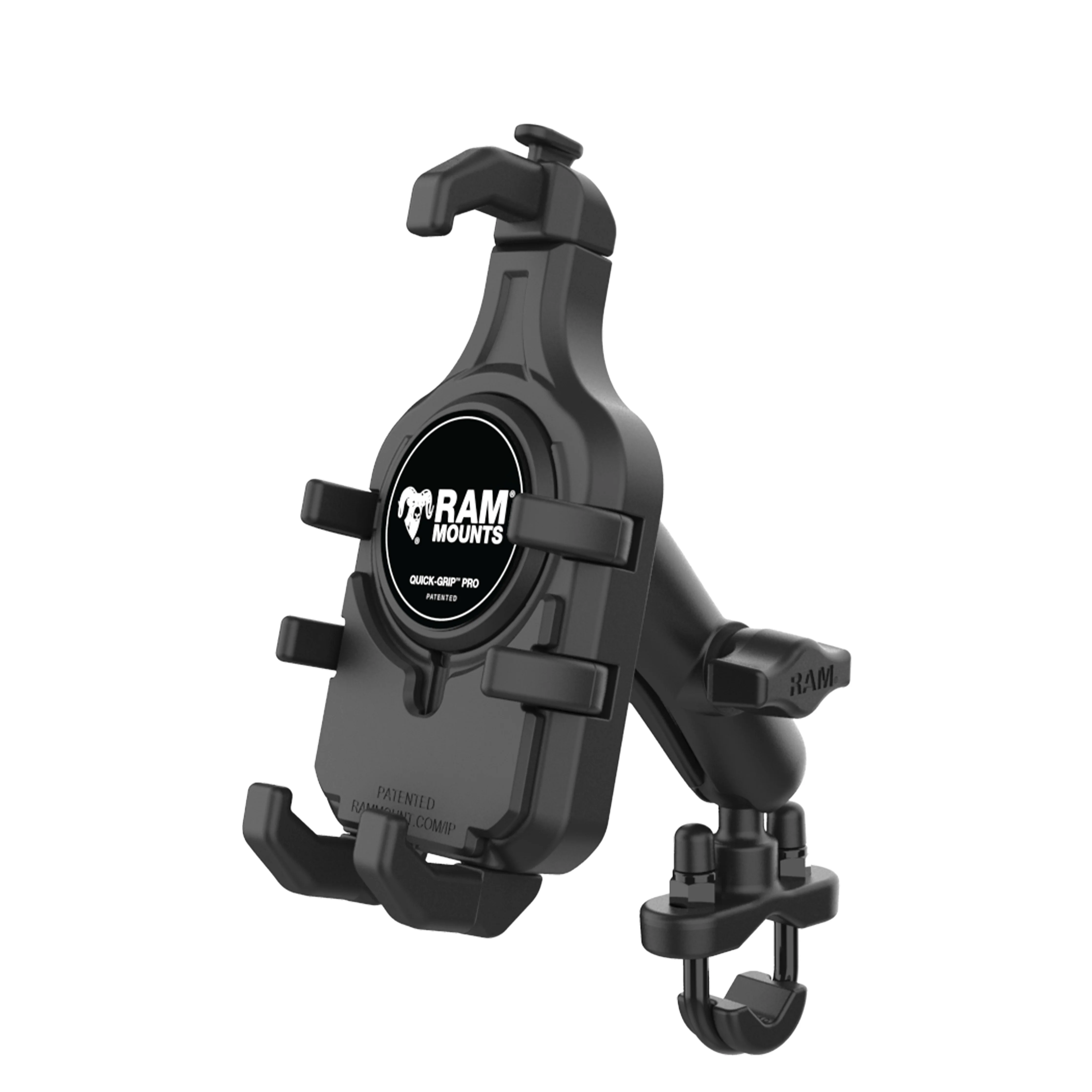 RAM® Quick-Grip™ Pro Phone Mount with Handlebar U-Bolt Base - Medium - Image 2