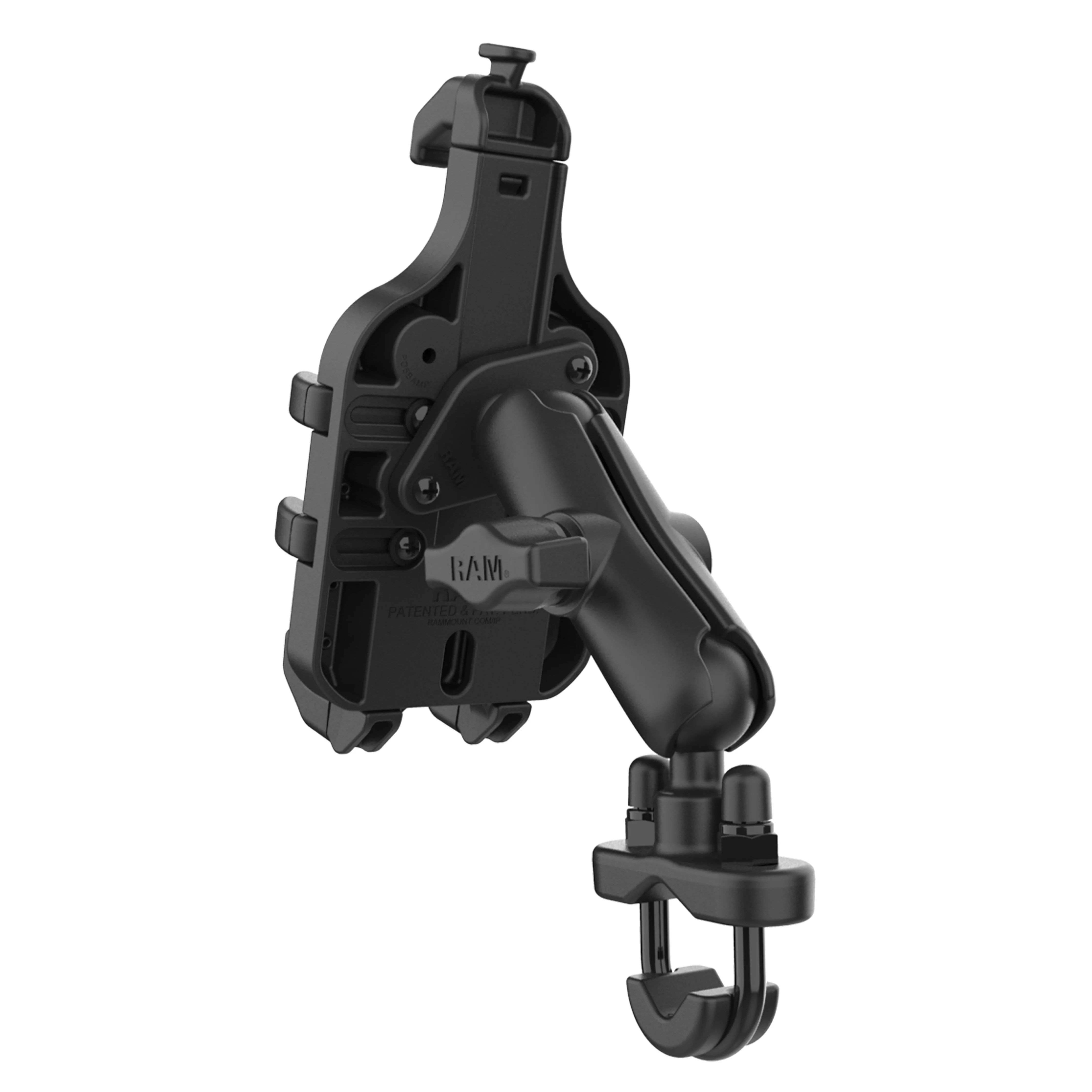 RAM® Quick-Grip™ Pro Phone Mount with Handlebar U-Bolt Base - Medium - Image 3