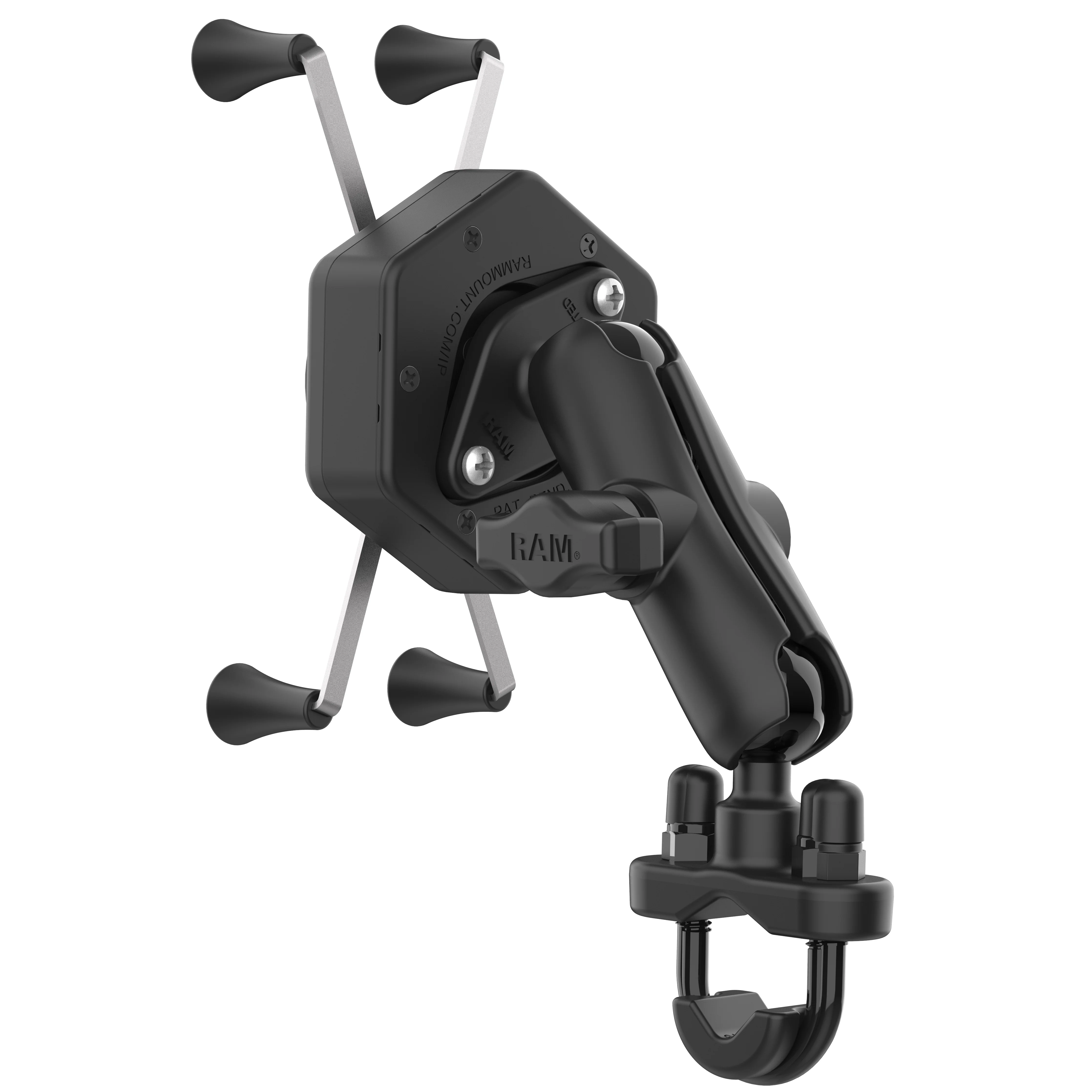 RAM® X-Grip® Large Phone Mount with Vibe-Safe™ & U-Bolt Base - Medium - Image 3