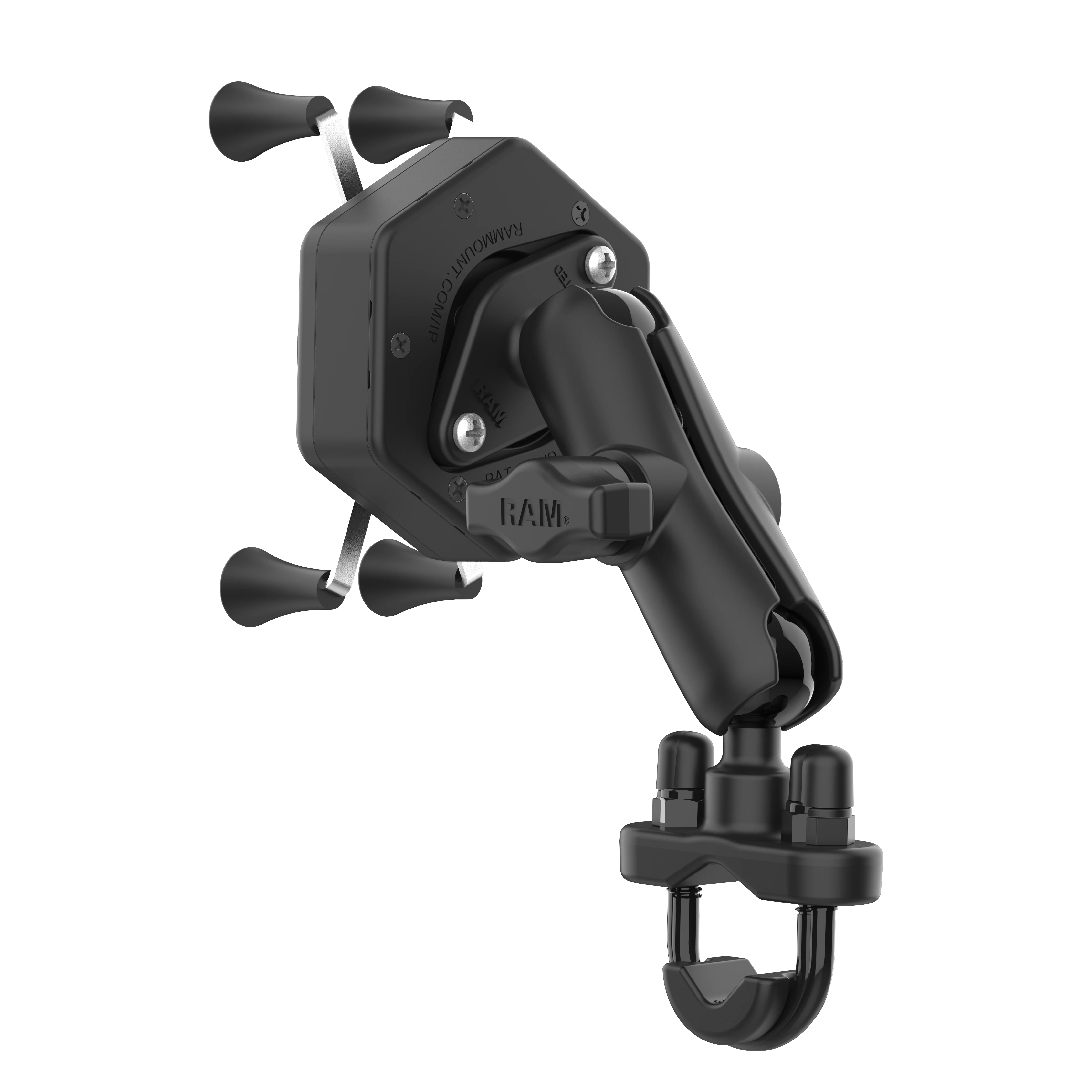 RAM® X-Grip® Phone Mount with Vibe-Safe™ & U-Bolt Base - Medium - Image 3