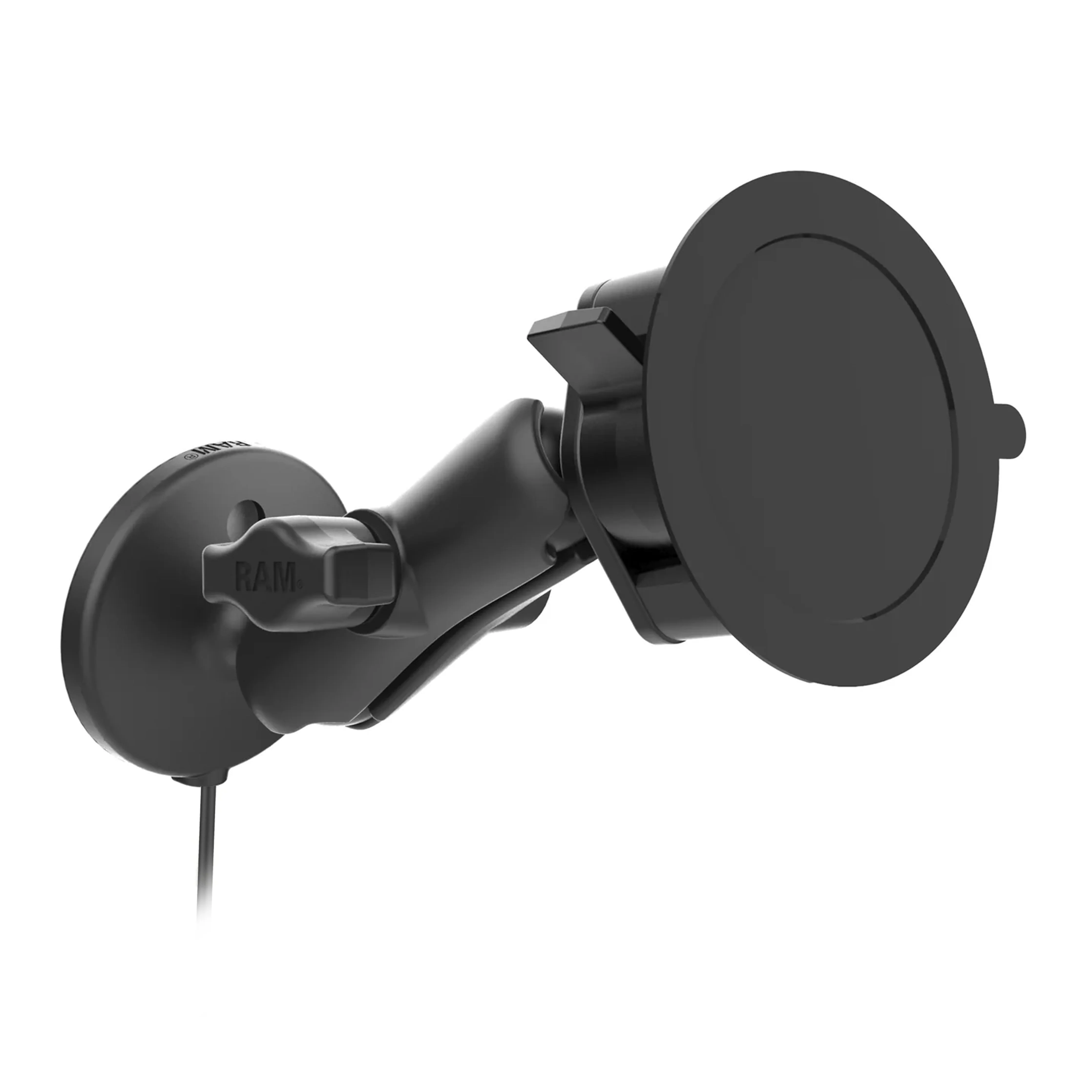 RAM® Twist-Lock™ Suction Cup Mount with RAM® Qi2 15W Wireless Charger - Image 3