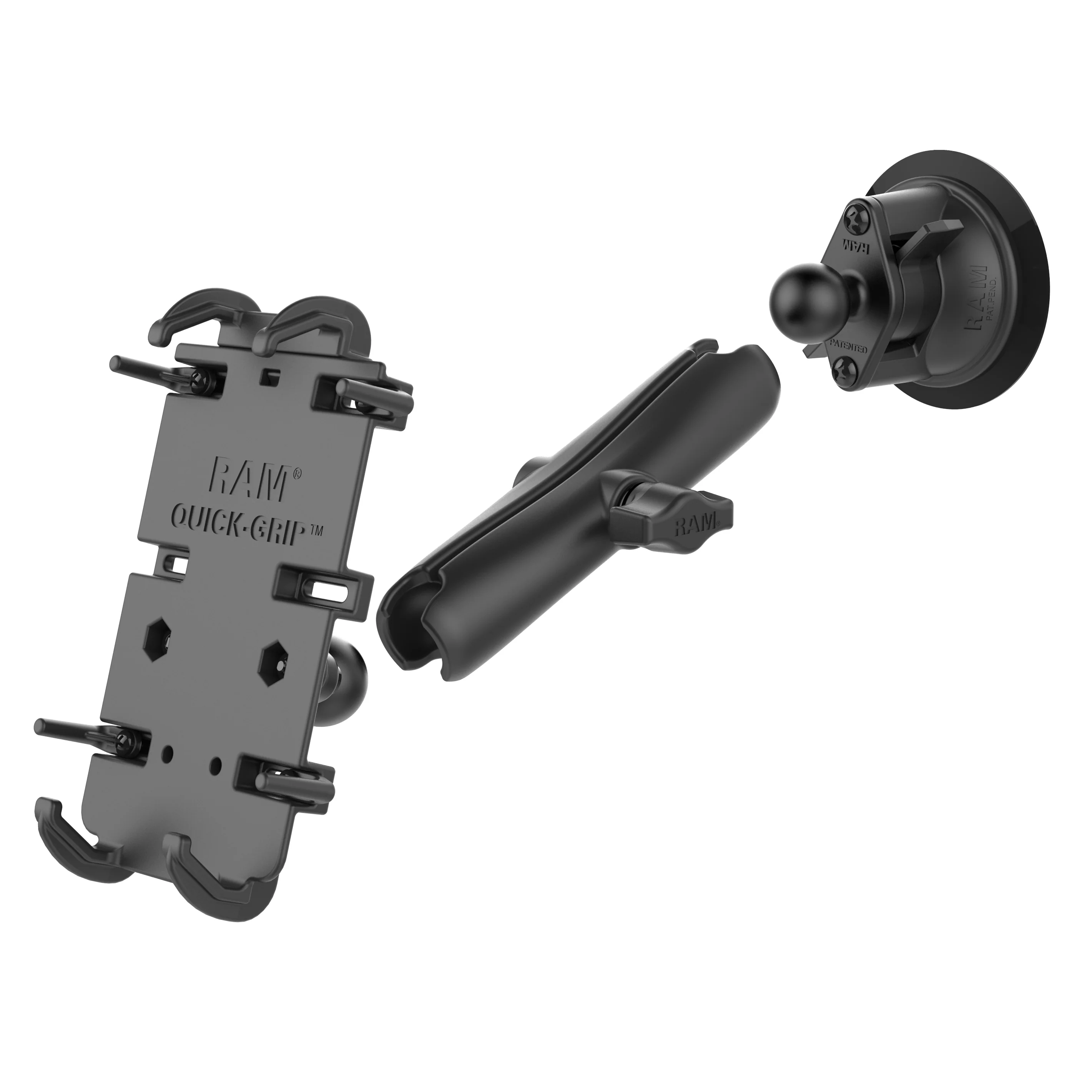RAM® Quick-Grip™ XL Phone Mount with Twist-Lock™ Suction Cup - Long - Image 3