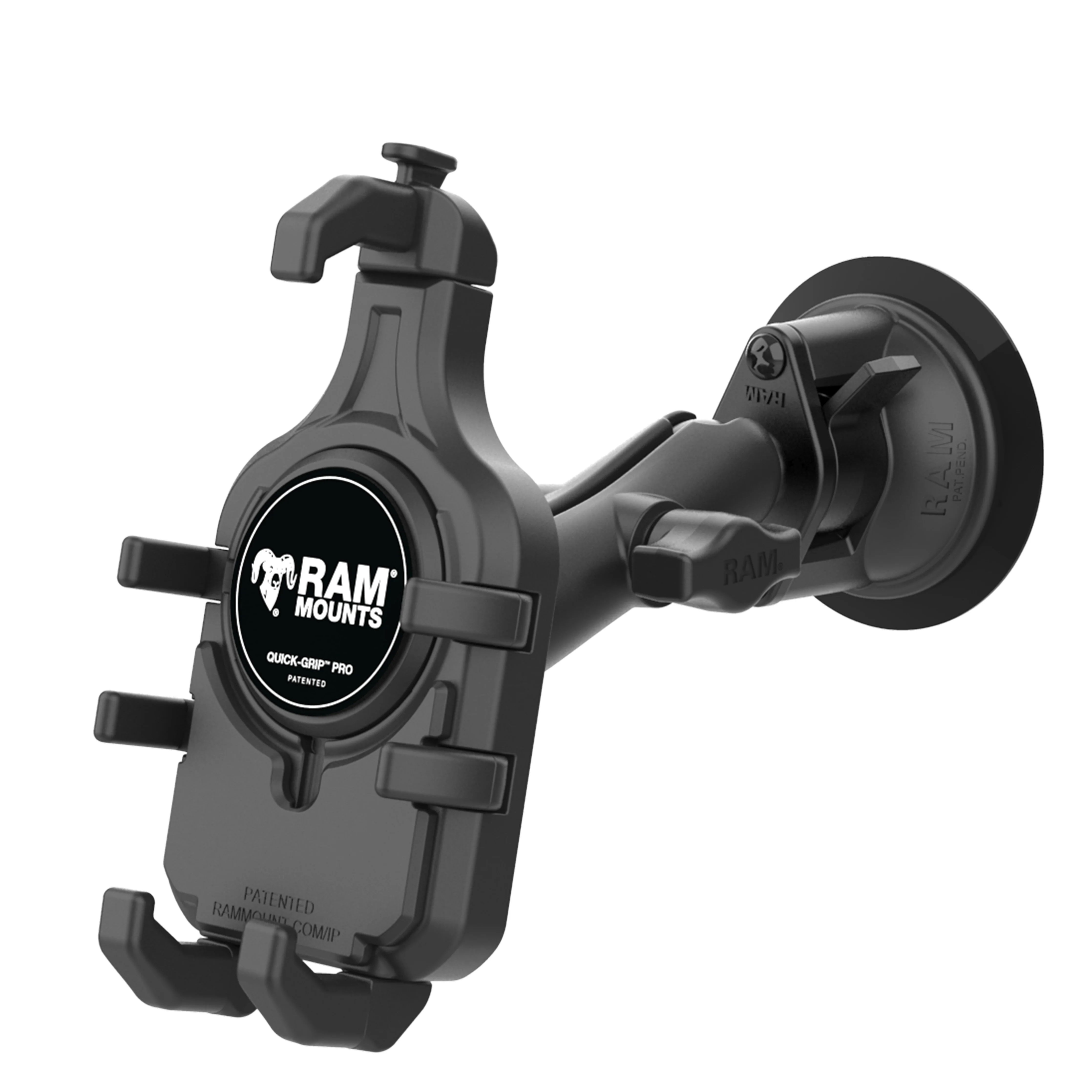 RAM® Quick-Grip™ Pro Phone Mount with Twist-Lock™ Suction Cup - Medium - Image 2