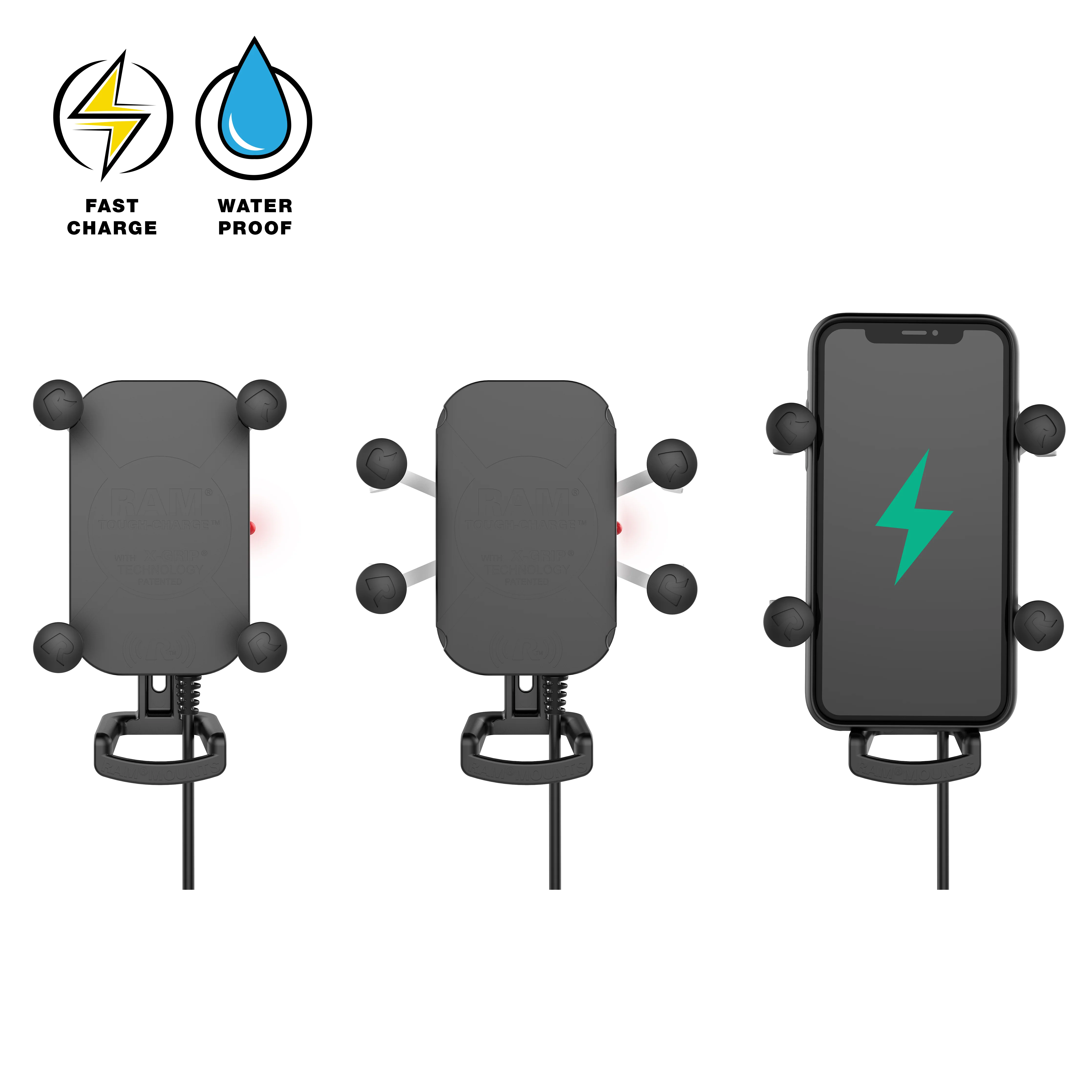 RAM® Tough-Charge™ 15W Wireless Charging Suction Cup Mount - Image 2
