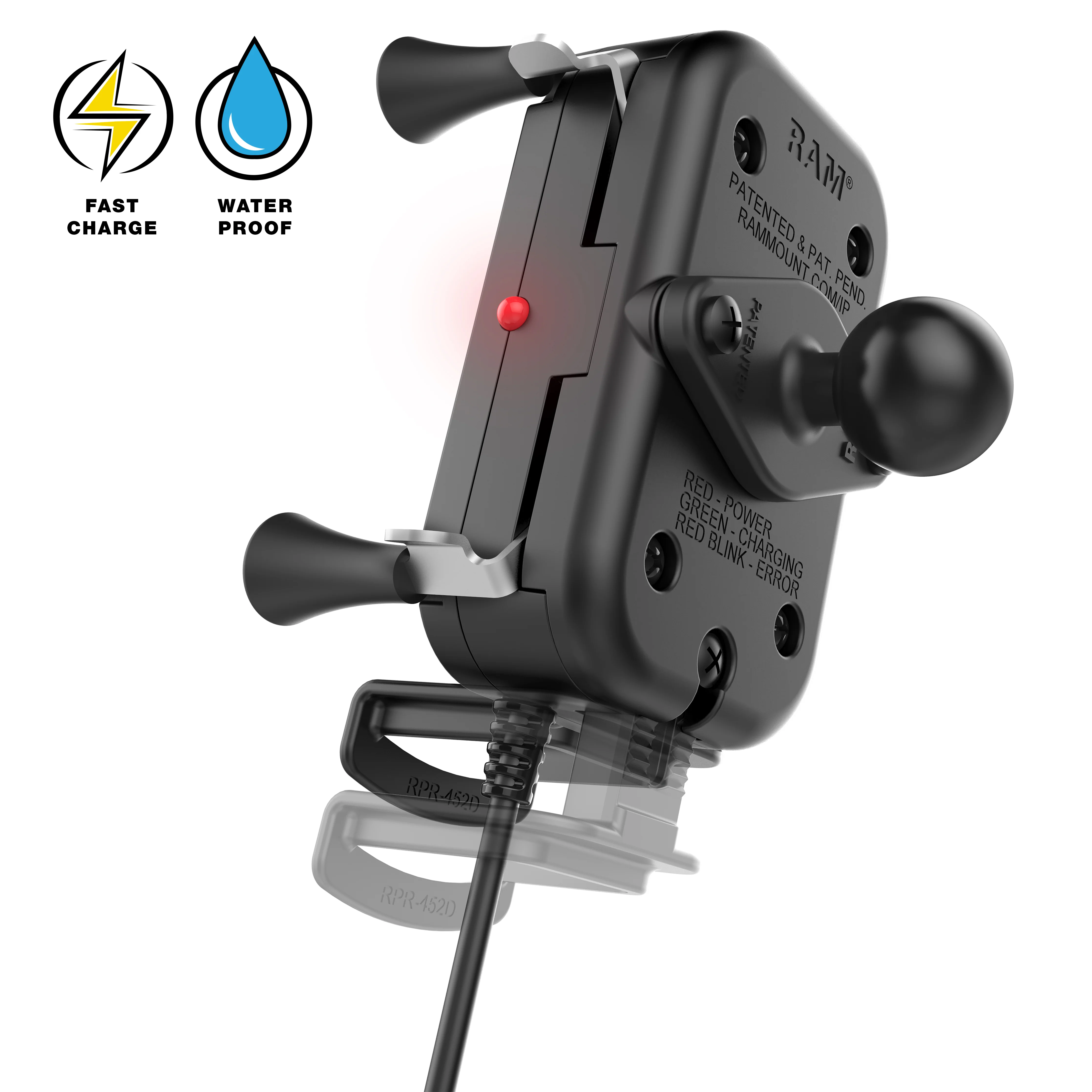 RAM® Tough-Charge™ 15W Wireless Charging Suction Cup Mount - Image 4