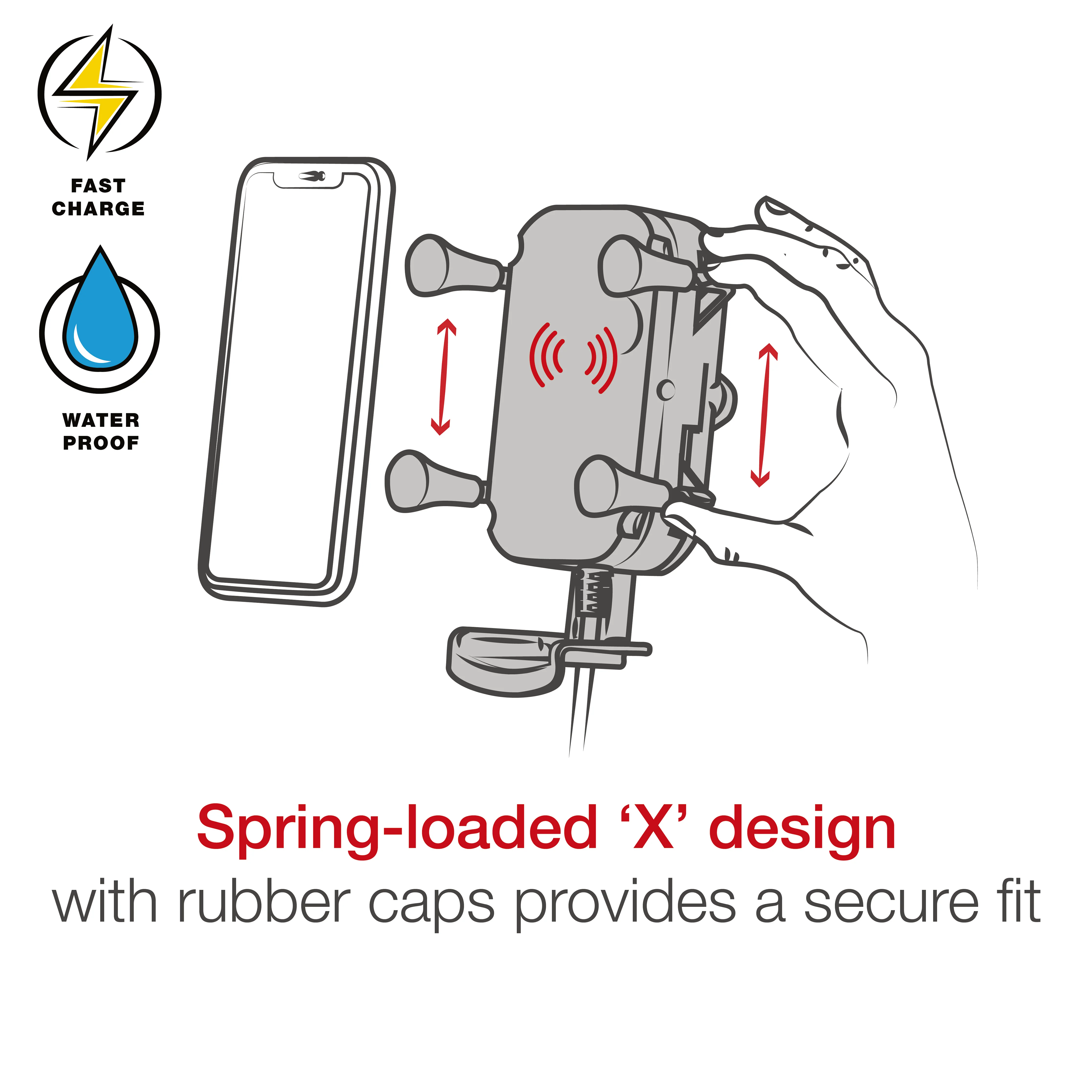 RAM® Tough-Charge™ 15W Wireless Charging Suction Cup Mount - Image 9