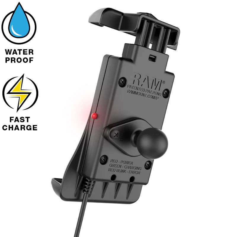 RAM® Quick-Grip™ 15W Waterproof Wireless Charging Suction Cup Mount - Image 4