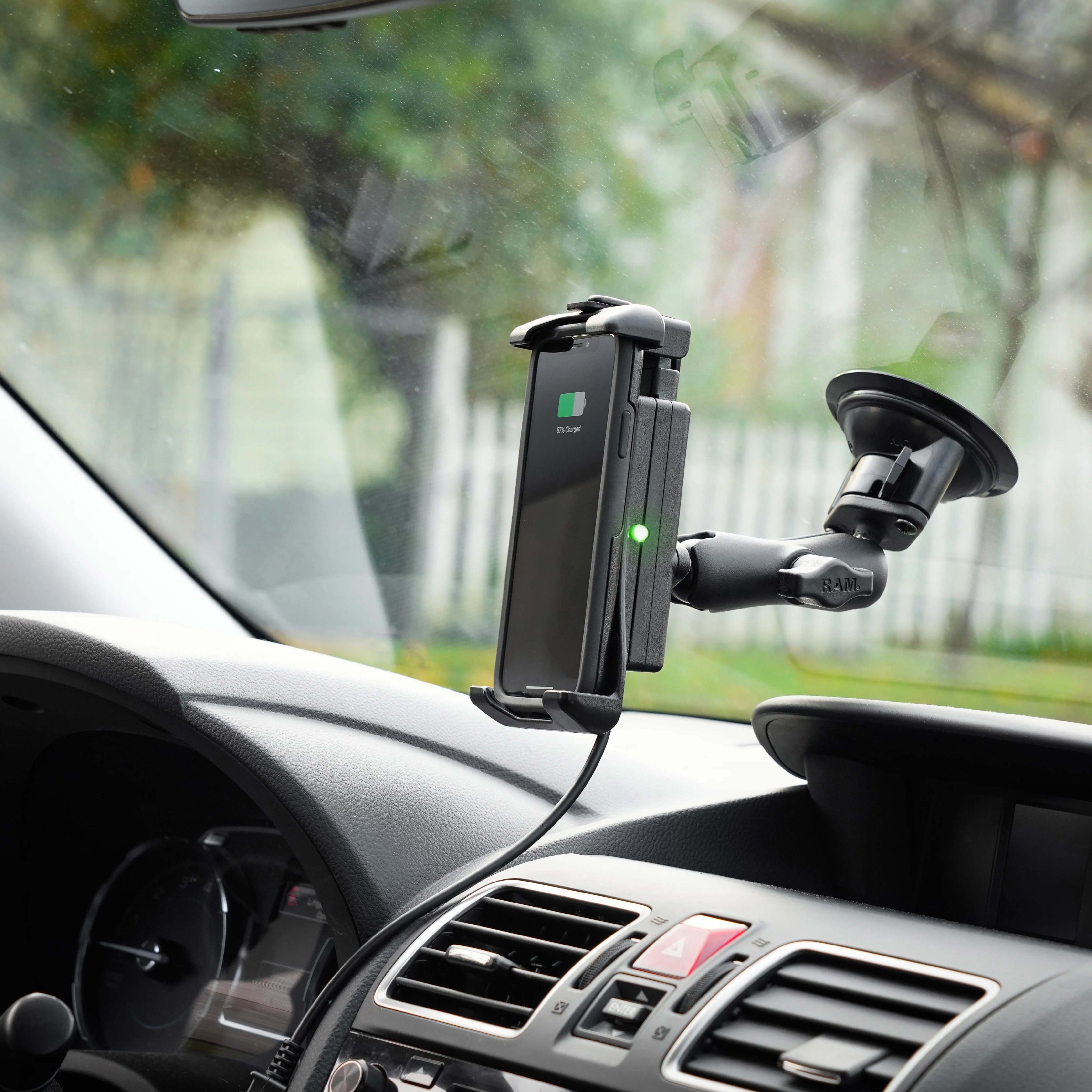 RAM® Quick-Grip™ 15W Waterproof Wireless Charging Suction Cup Mount - Image 5