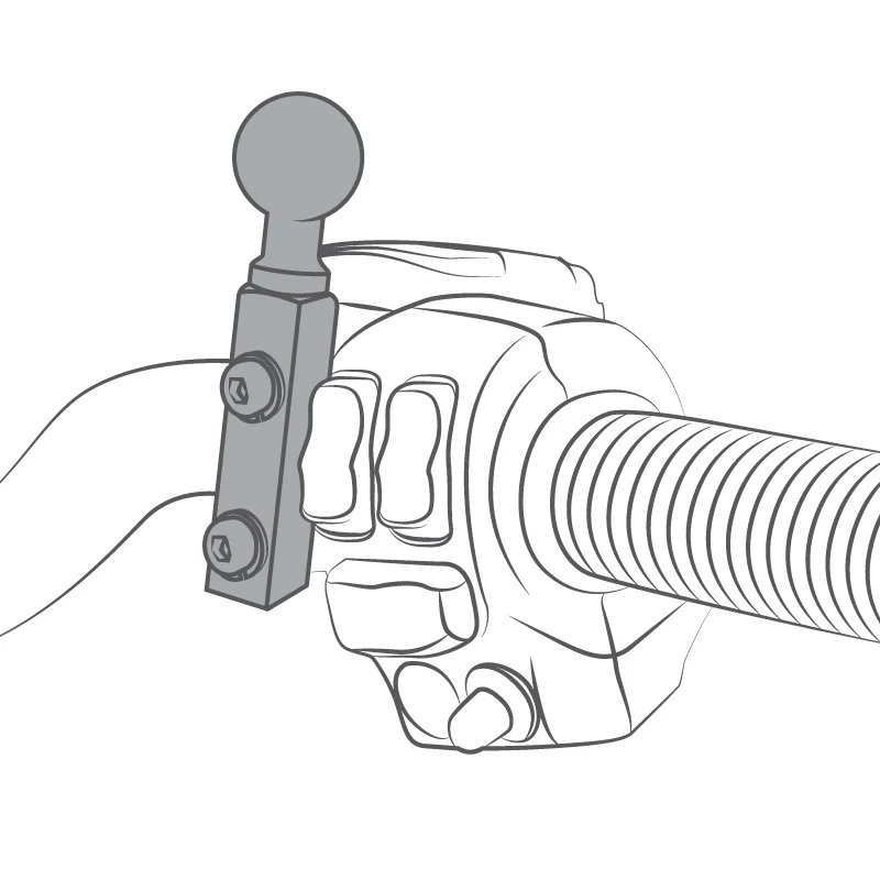 RAM® Brake/Clutch Reservoir Mount with LED Spotlight - Image 3