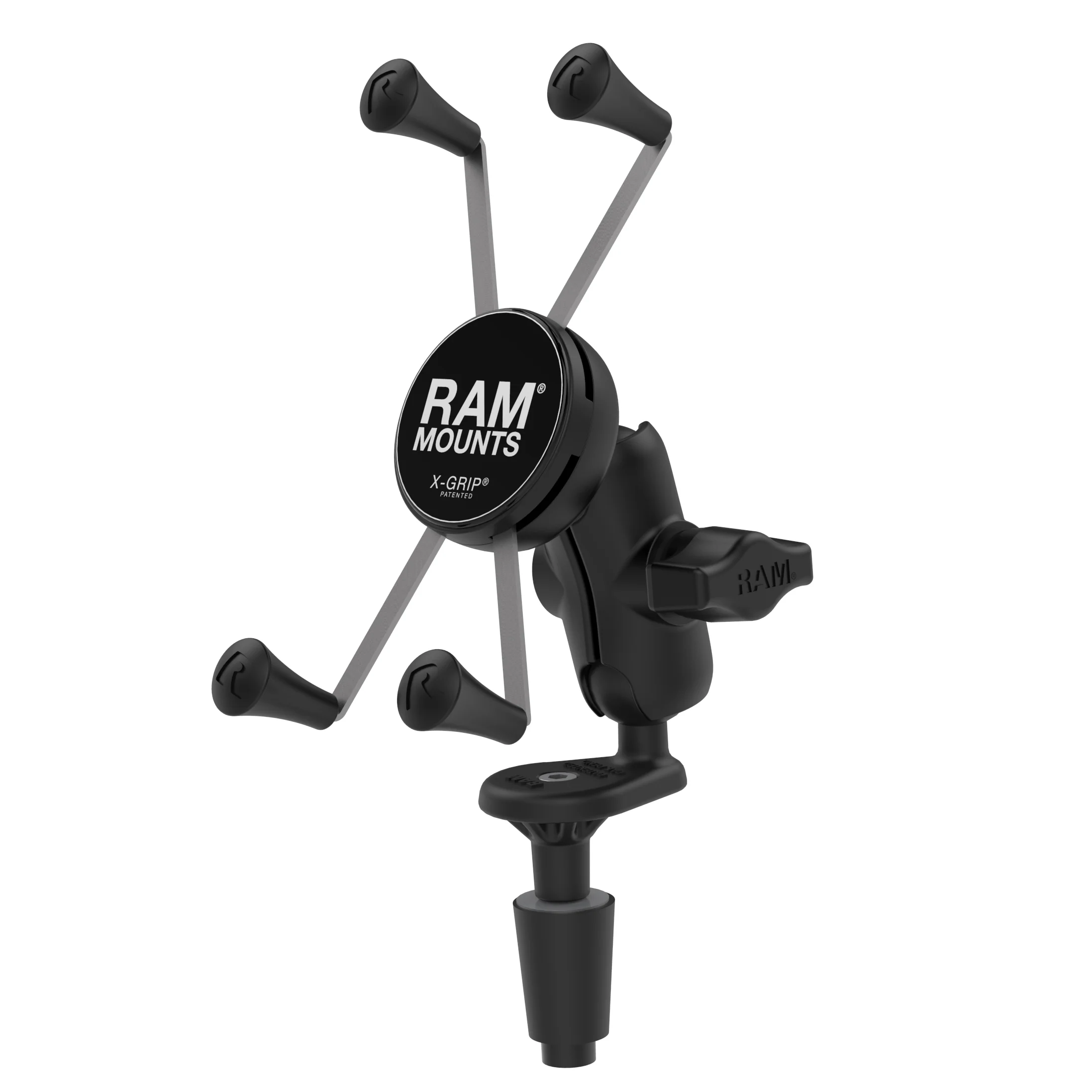 RAM® X-Grip® Large Phone Mount with Motorcycle Fork Stem Base - Image 2