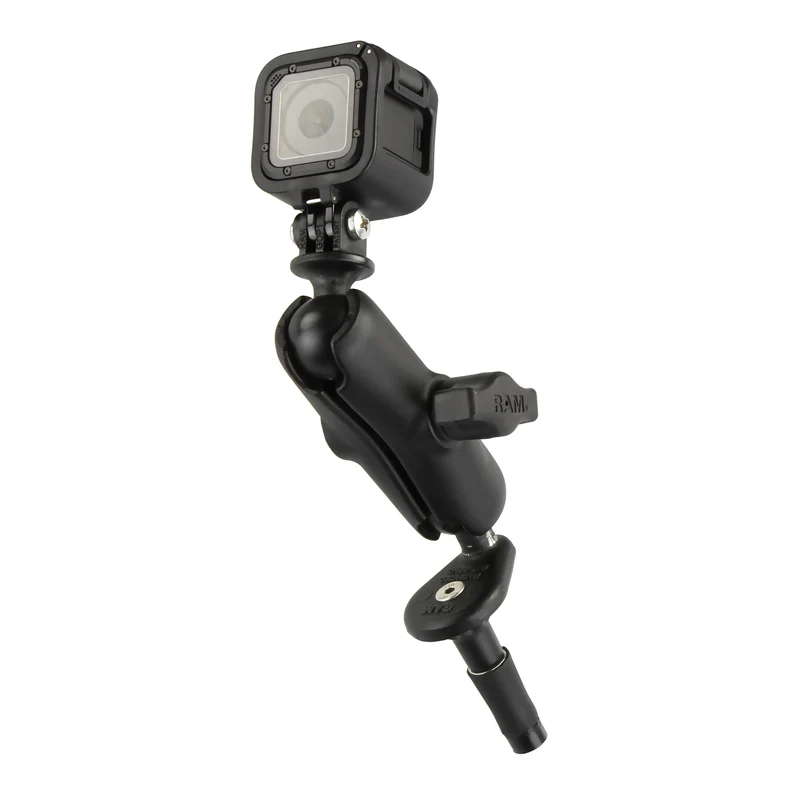 RAM® Motorcycle Fork Stem Mount with Universal Action Camera Adapter - Image 2