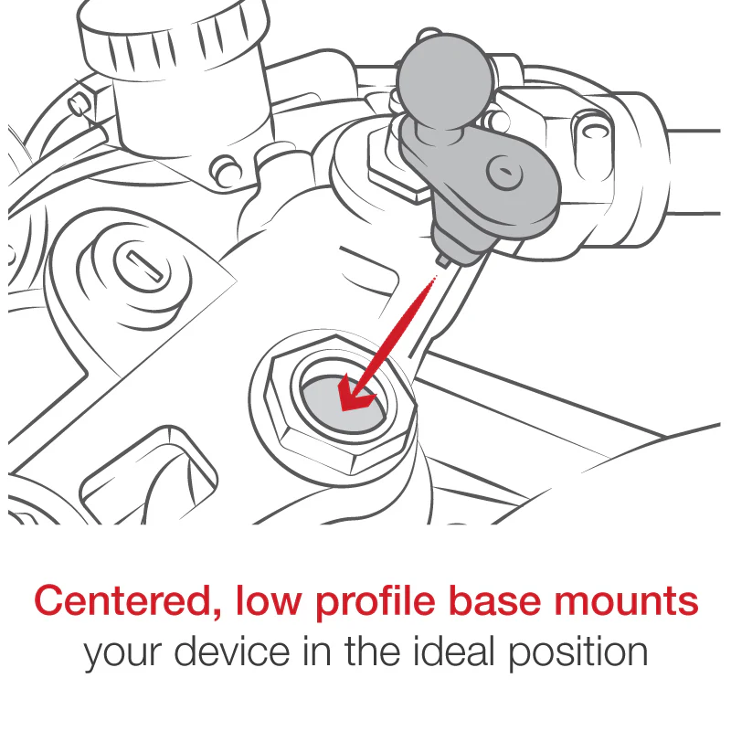 RAM® Motorcycle Fork Stem Double Ball Mount - Image 6