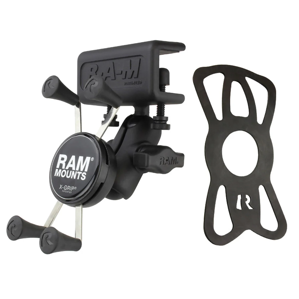 RAM® X-Grip® Phone Mount with Glare Shield Clamp Base - Image 2