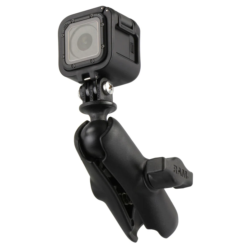 RAM® Double Socket Arm with Universal Action Camera Adapter - Image 2