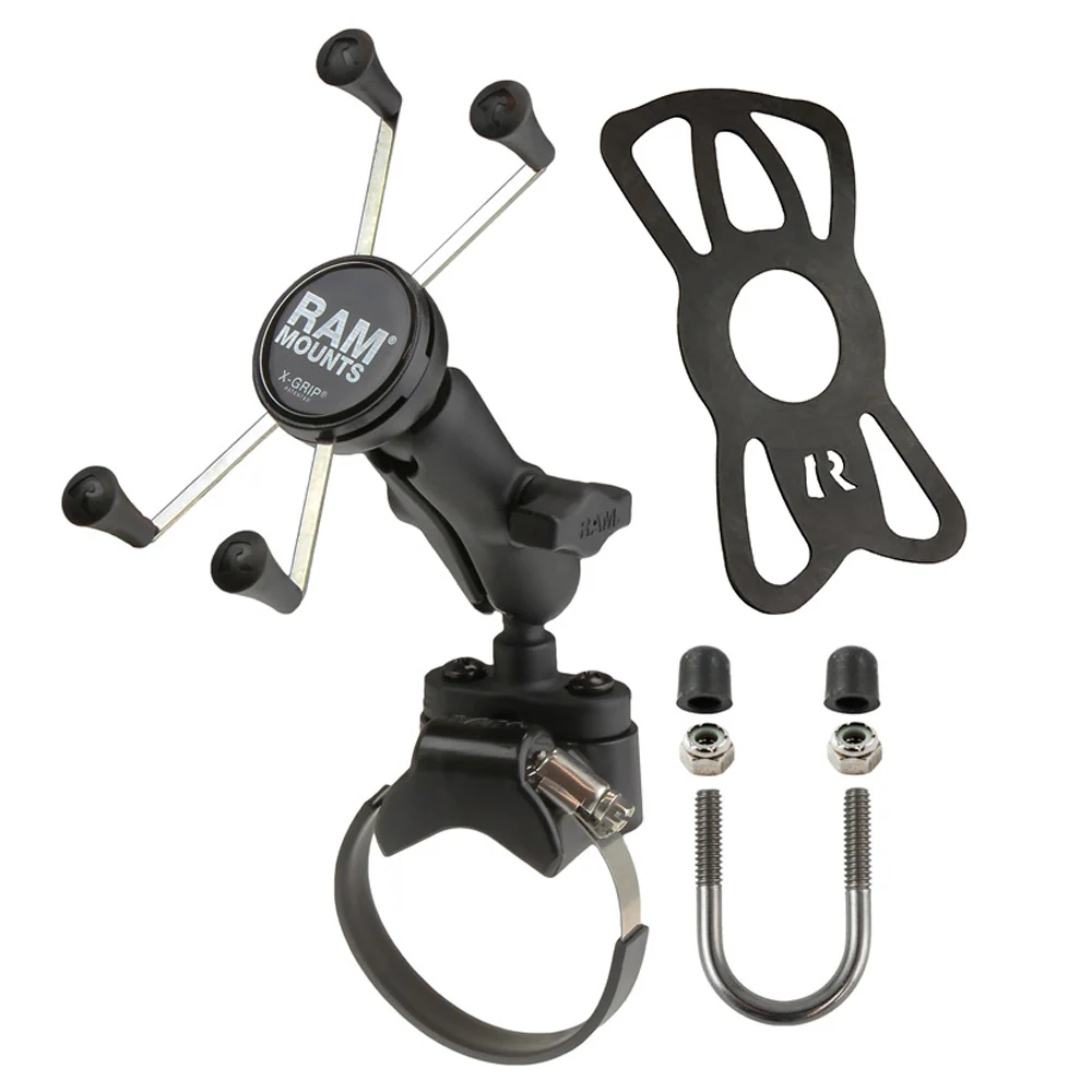 RAM® X-Grip® Large Phone Mount with ATV/UTV Rail Base - Image 2