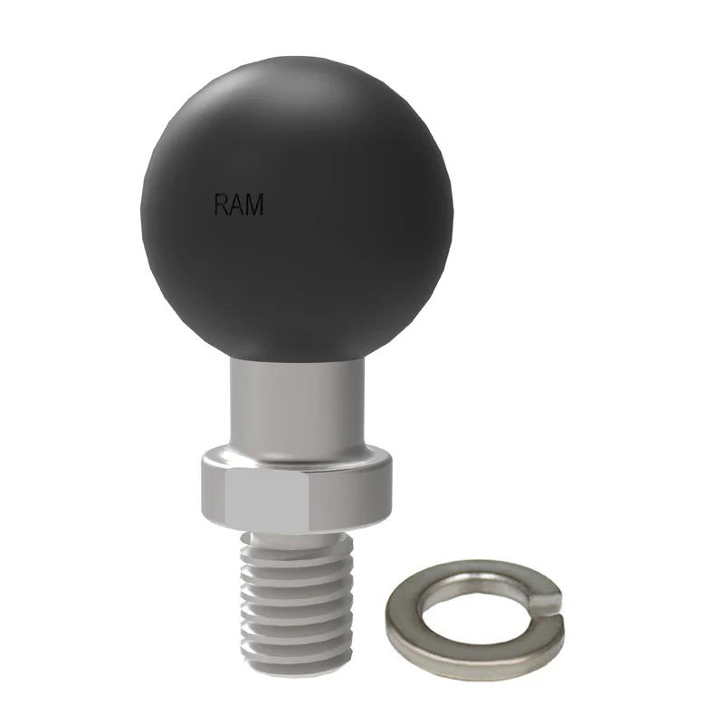 RAM® Ball Adapter with 3/8"-16 Threaded Post & Lock Washer - B Size