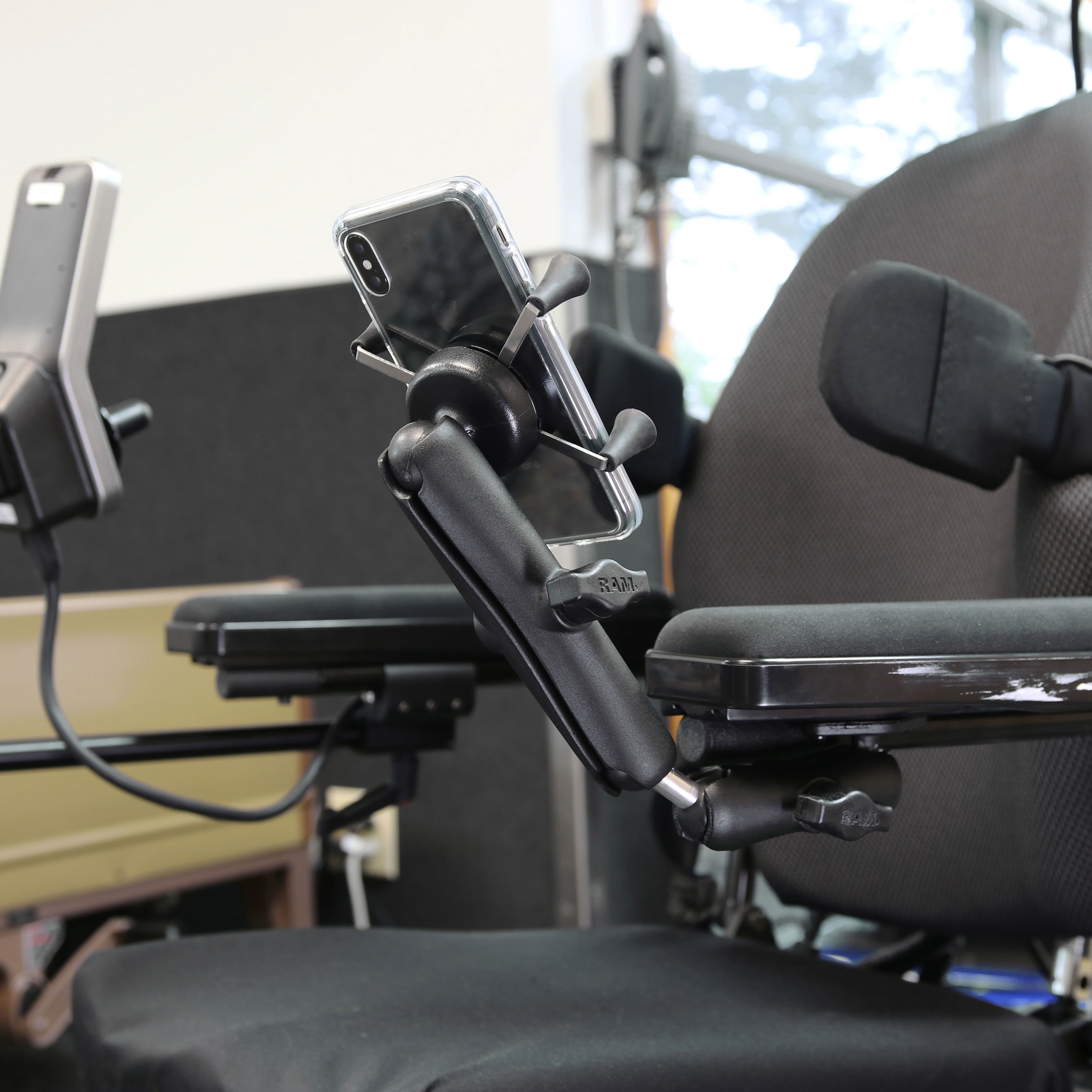 RAM® X-Grip® Phone Mount for Wheelchair Armrests - Image 3
