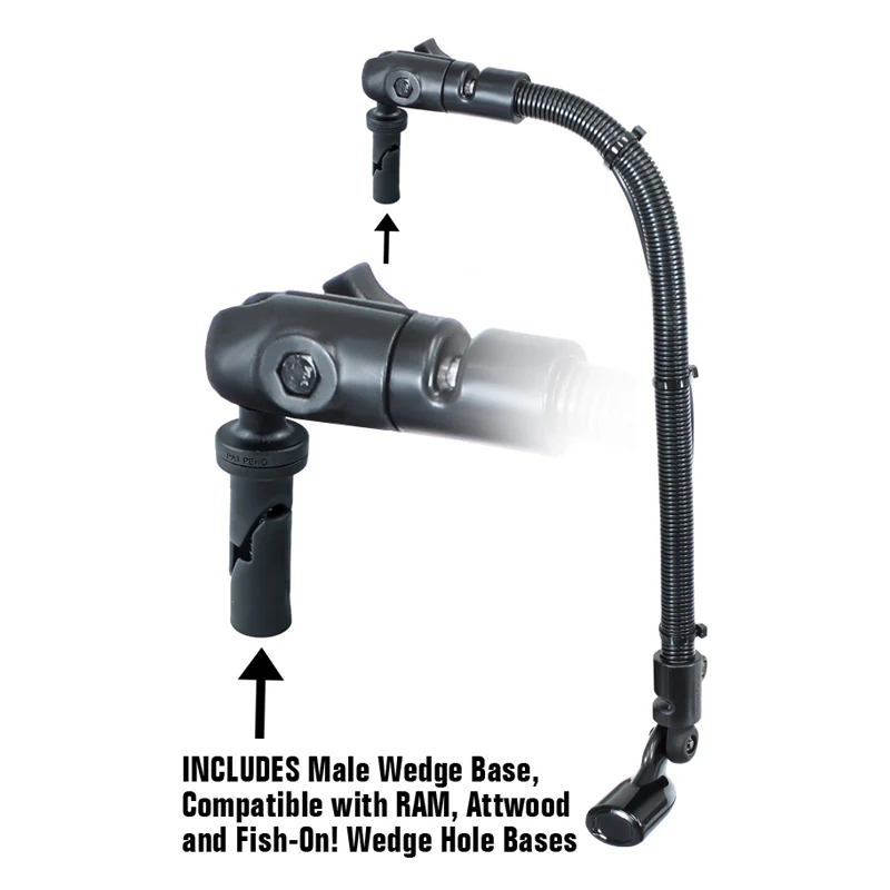 RAM® Transducer Mount with 18" Rod and Wedge Base for Hobie & Scotty - Image 2