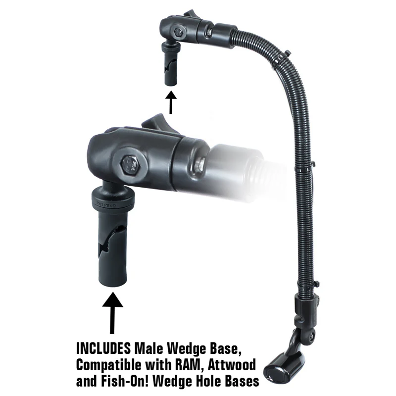 RAM® Transducer Mount with 18" Rod & Wedge for RAM®, Attwood & Fish-On! - Image 2