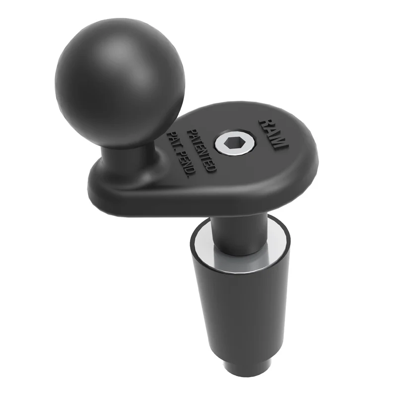 RAM® Motorcycle Fork Stem Ball Base with Rubber Expansion Plug