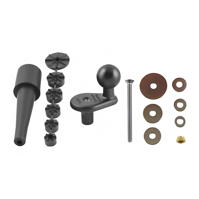RAM® Motorcycle Fork Stem Ball Base with Rubber Expansion Plug - Image 2
